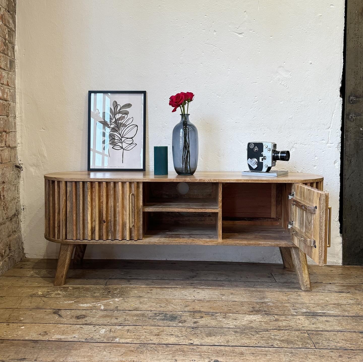 Els Solid Mango Wood TV Stand