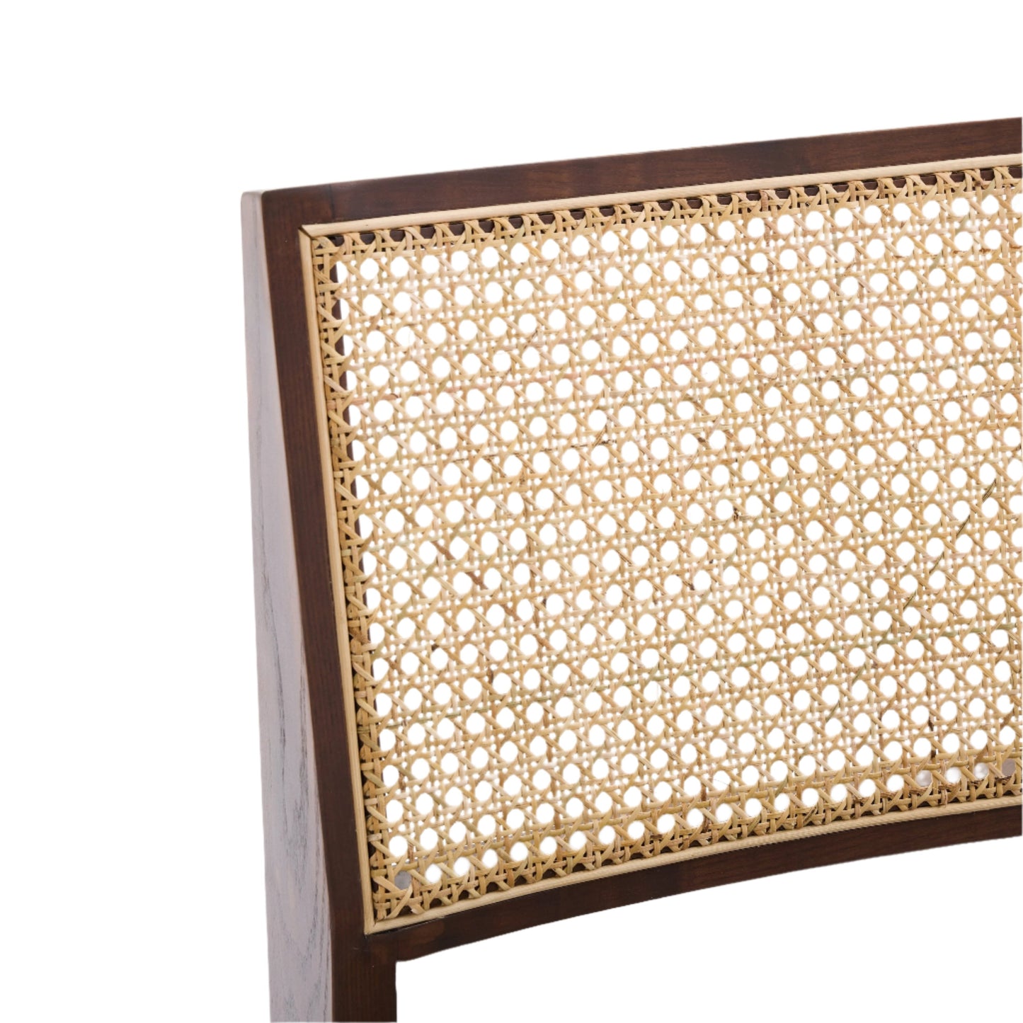 Kiko Solid Ash Wood Dining Chair in Walnut and Olive Green (2pk)