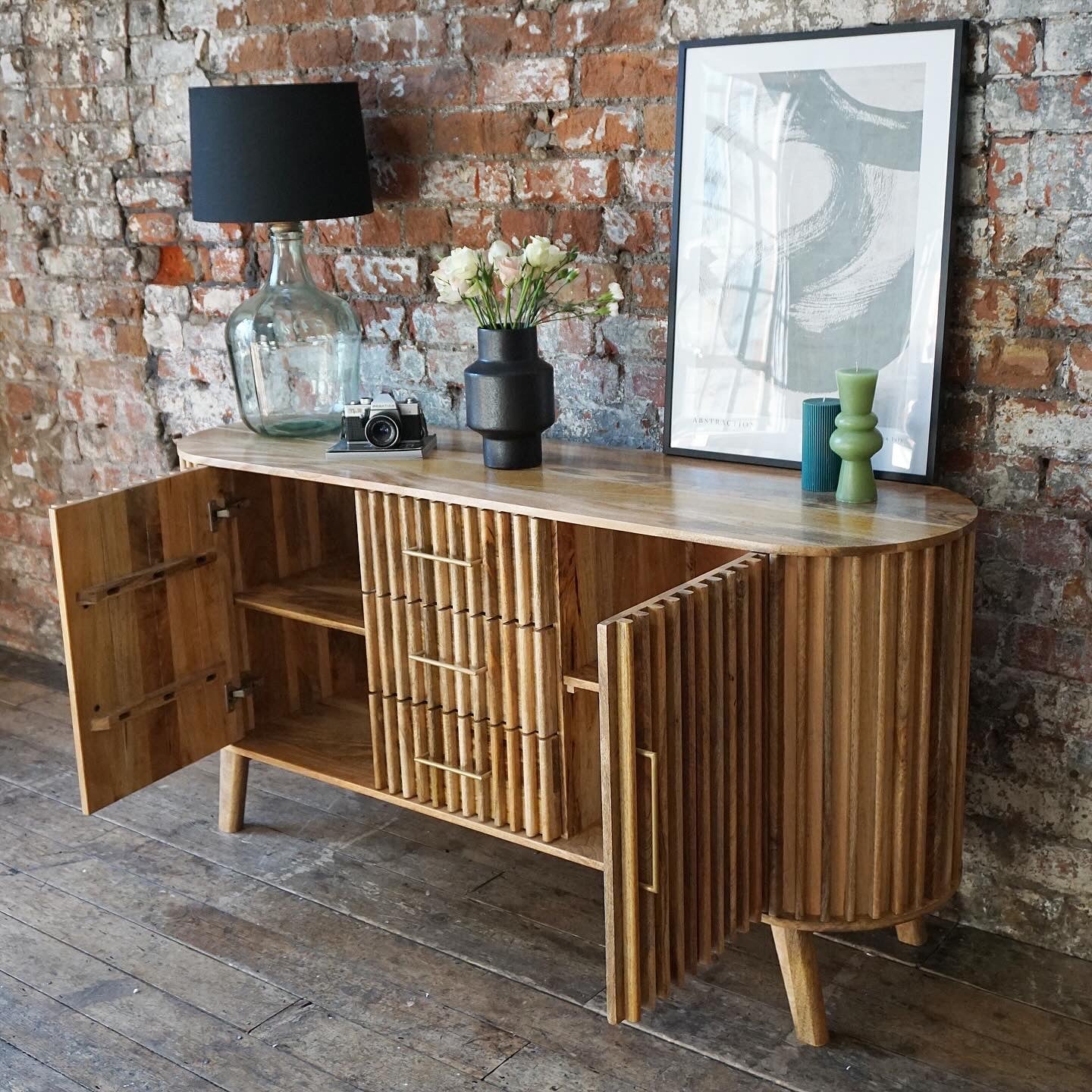 Els Solid Mango Wood Large Sideboard