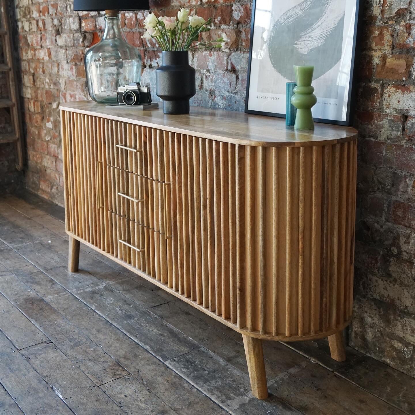 Els Solid Mango Wood Large Sideboard