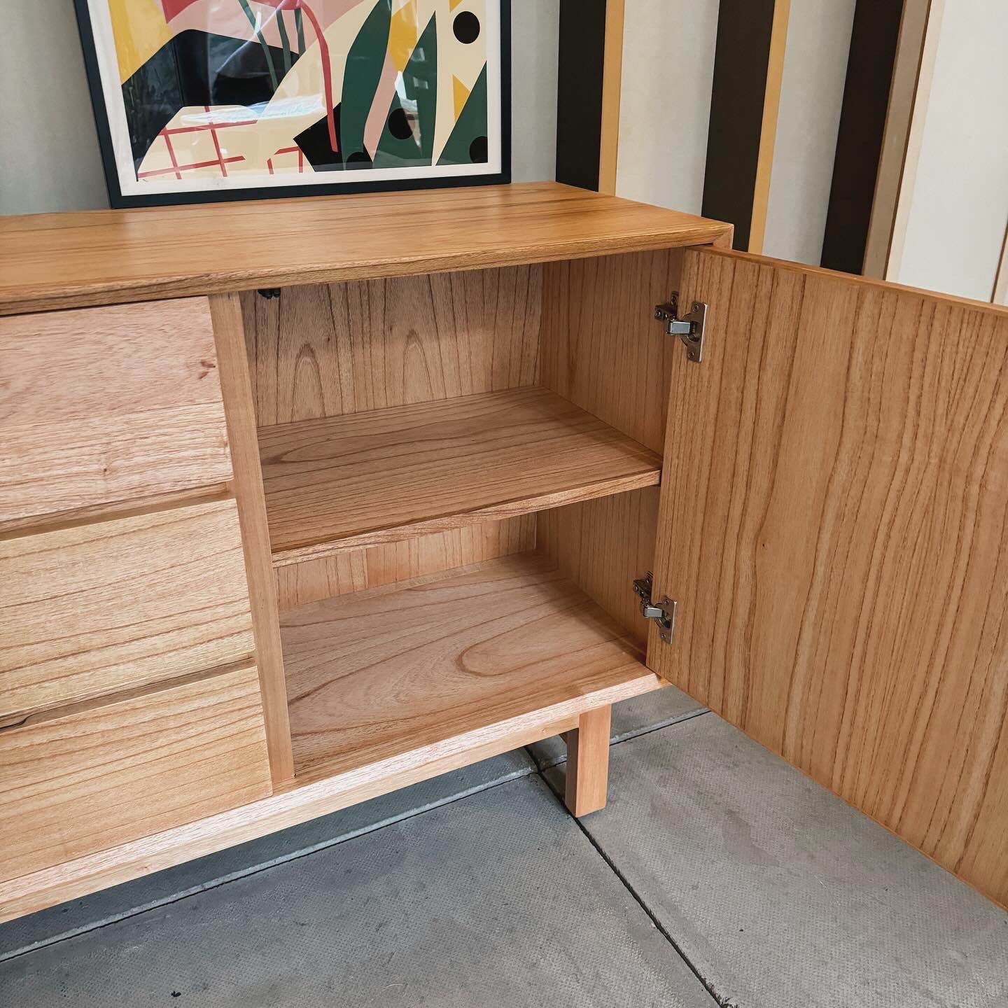 Raffles Solid Mindi Wood Sideboard