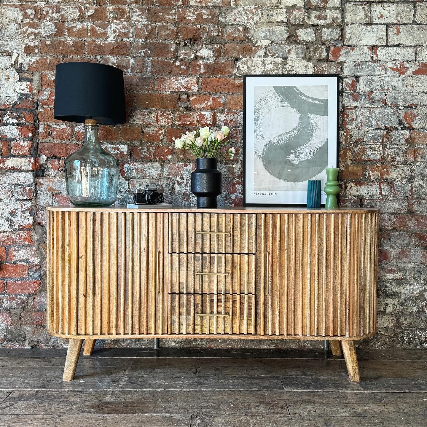 Els Solid Mango Wood Large Sideboard