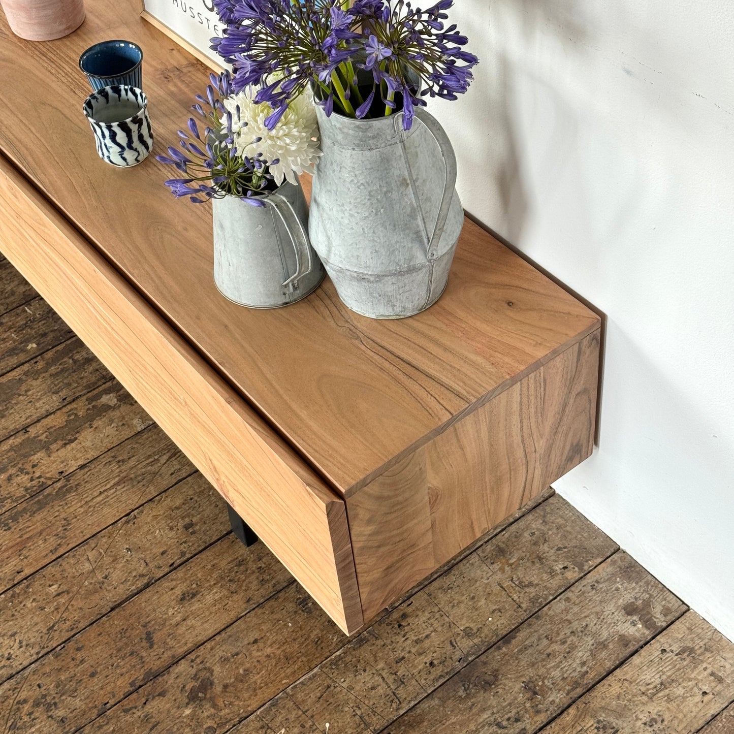 Kenji Solid Acacia Wood Large TV Stand