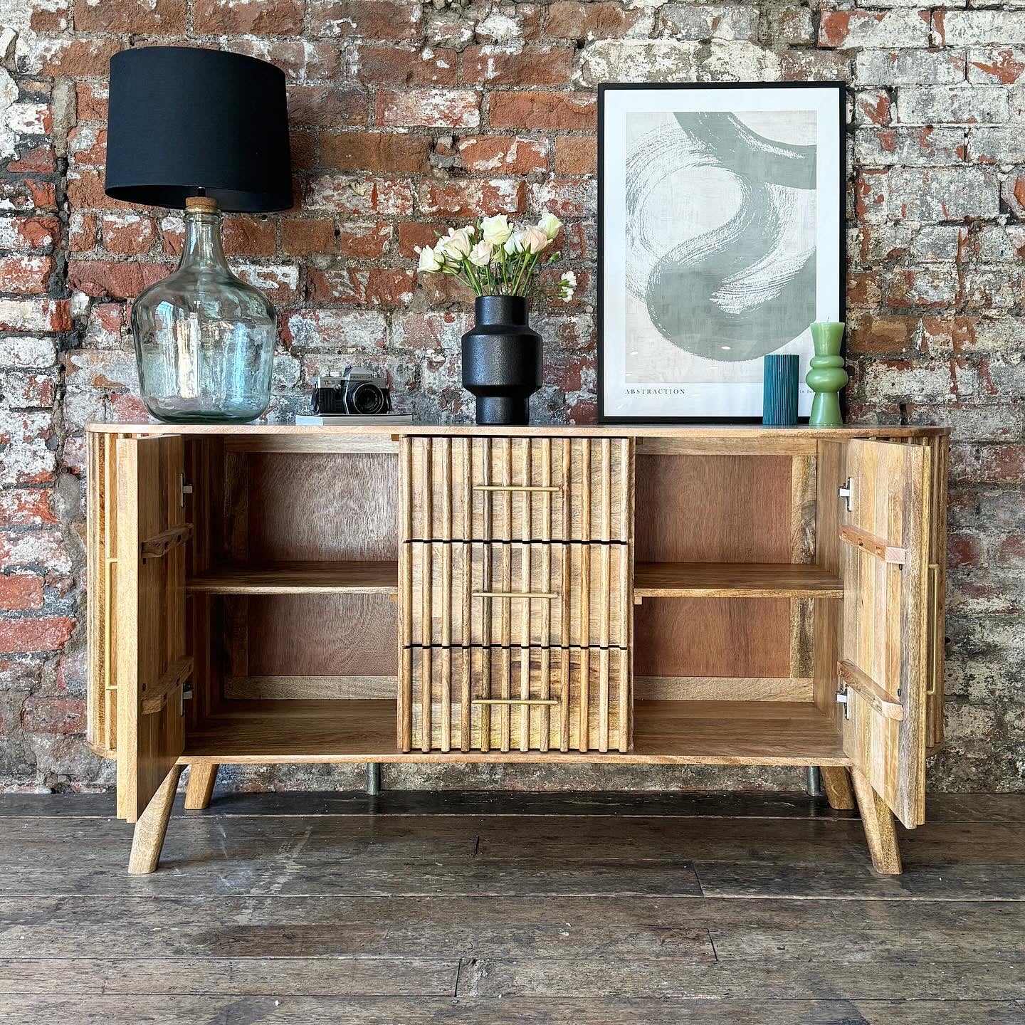 Els Solid Mango Wood Large Sideboard