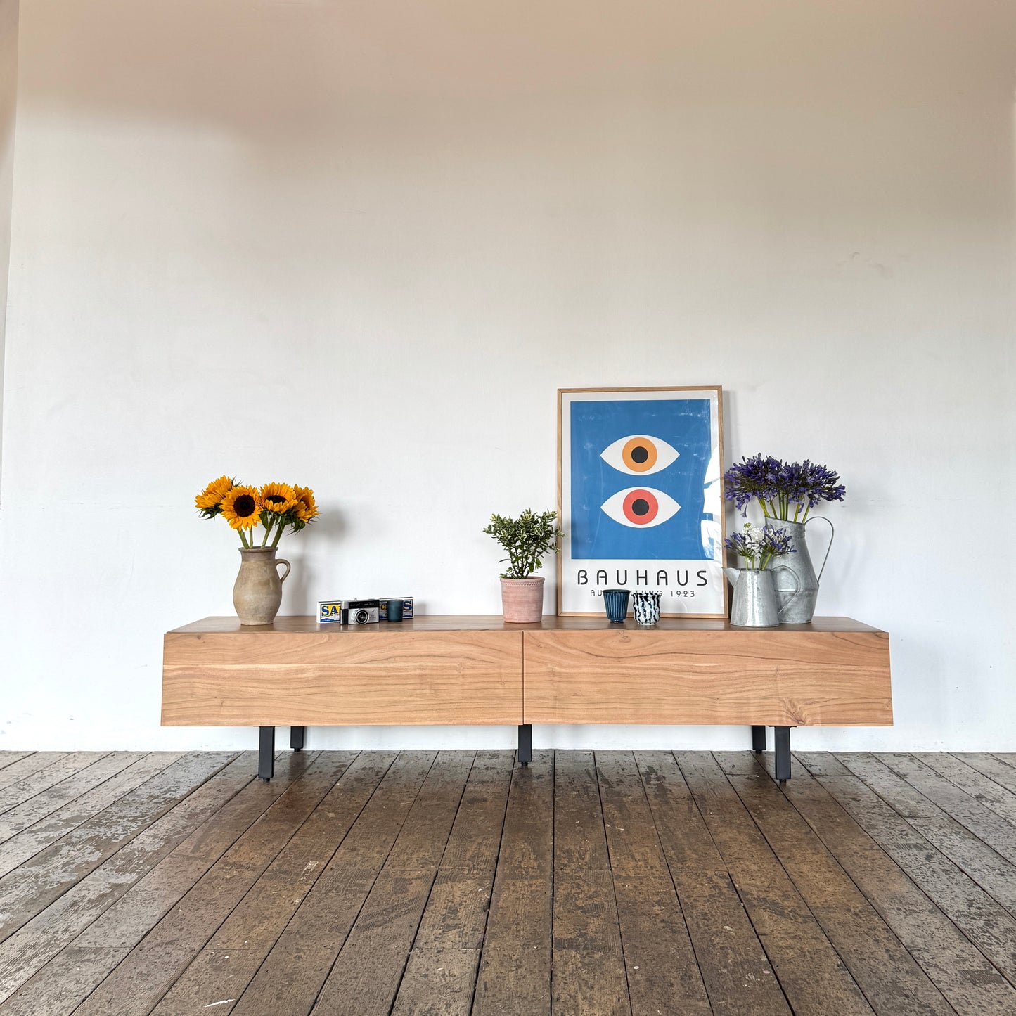 Kenji Solid Acacia Wood Large TV Stand