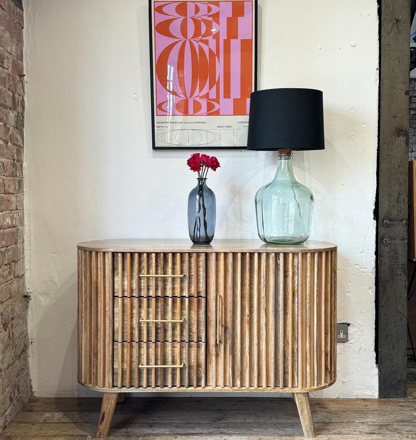 Els Solid Mango Wood Small Sideboard