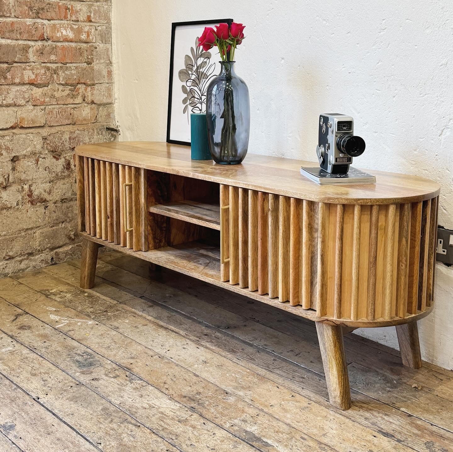 Els Solid Mango Wood TV Stand