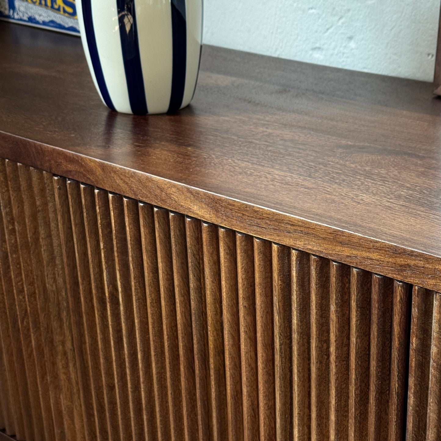 Jacob Solid Mango Wood TV Stand Dark Brown (2 Sizes)