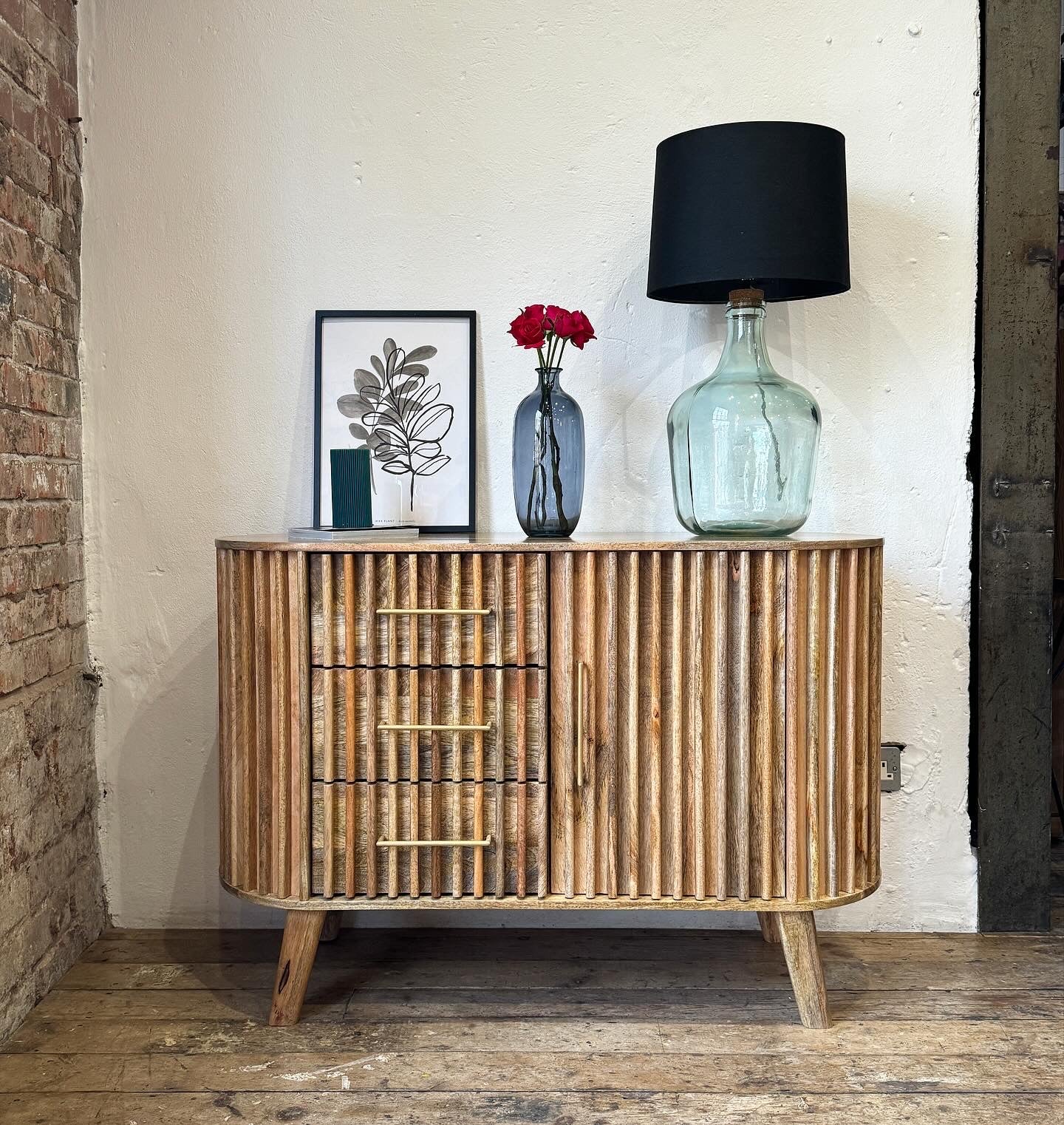 Els Solid Mango Wood Small Sideboard