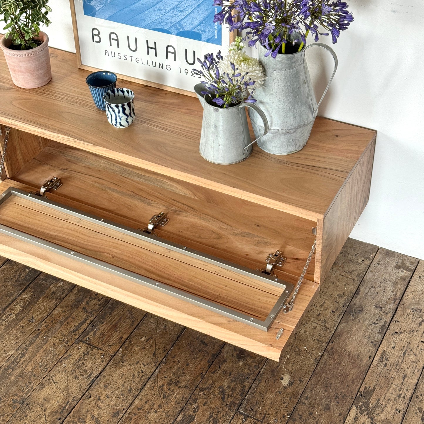 Kenji Solid Acacia Wood Large TV Stand
