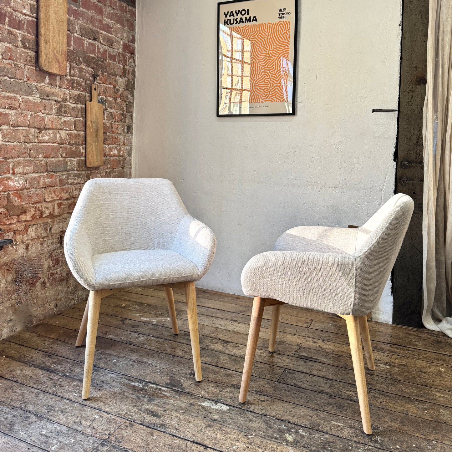 Amara Dining Chairs in Oatmeal (2pk)