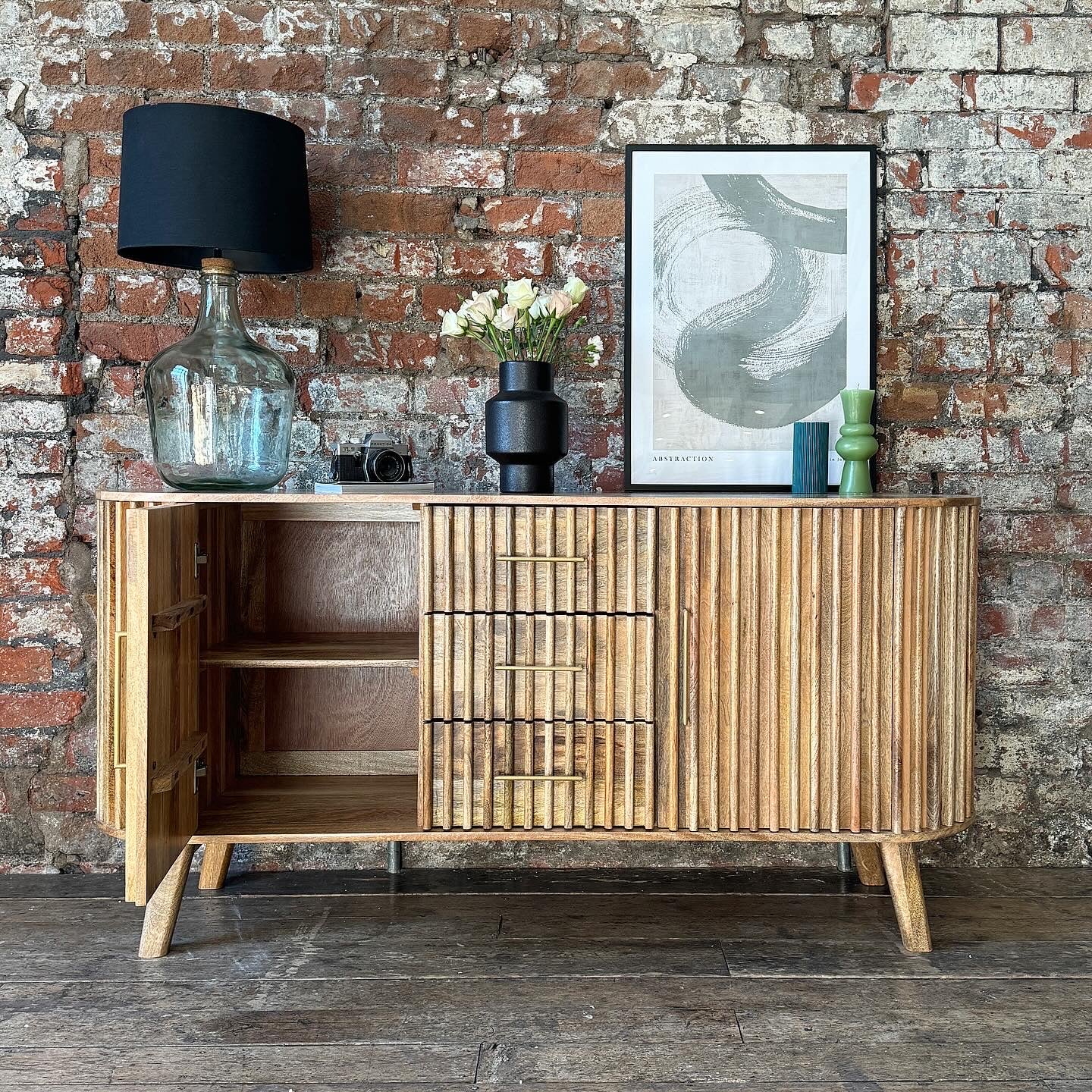 Els Solid Mango Wood Large Sideboard