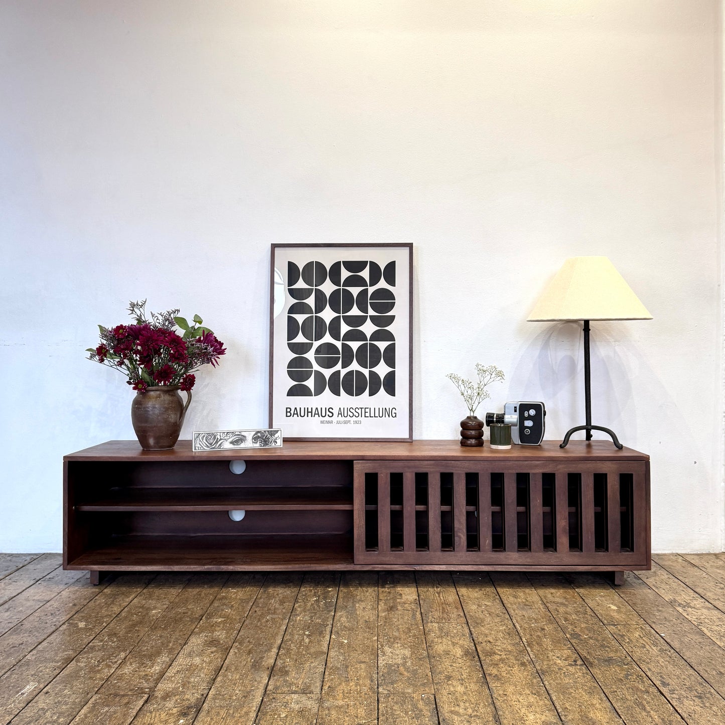 Caleb Solid Mango Wood TV Stand in Dark Brown (4 Sizes)