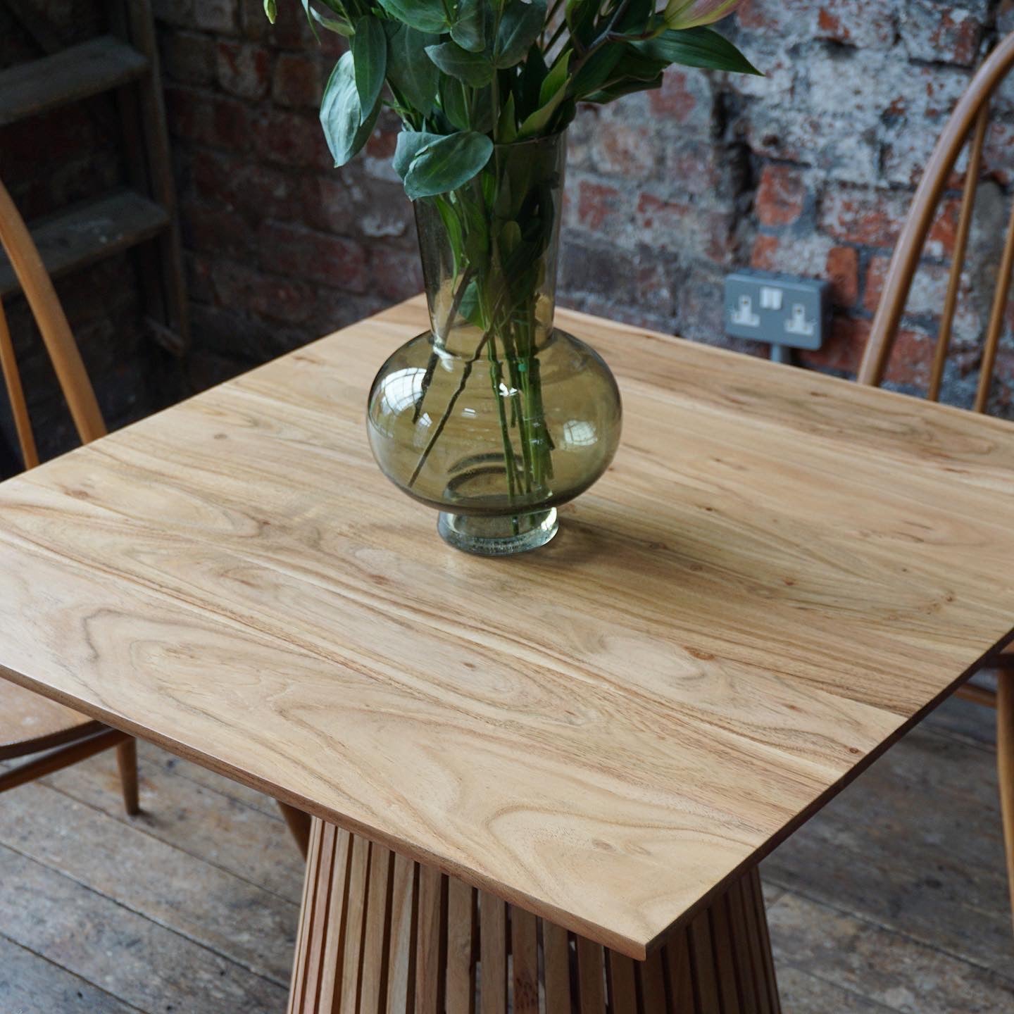 Remi Square Solid Acacia Wood Dining Table Natural (2 Sizes)
