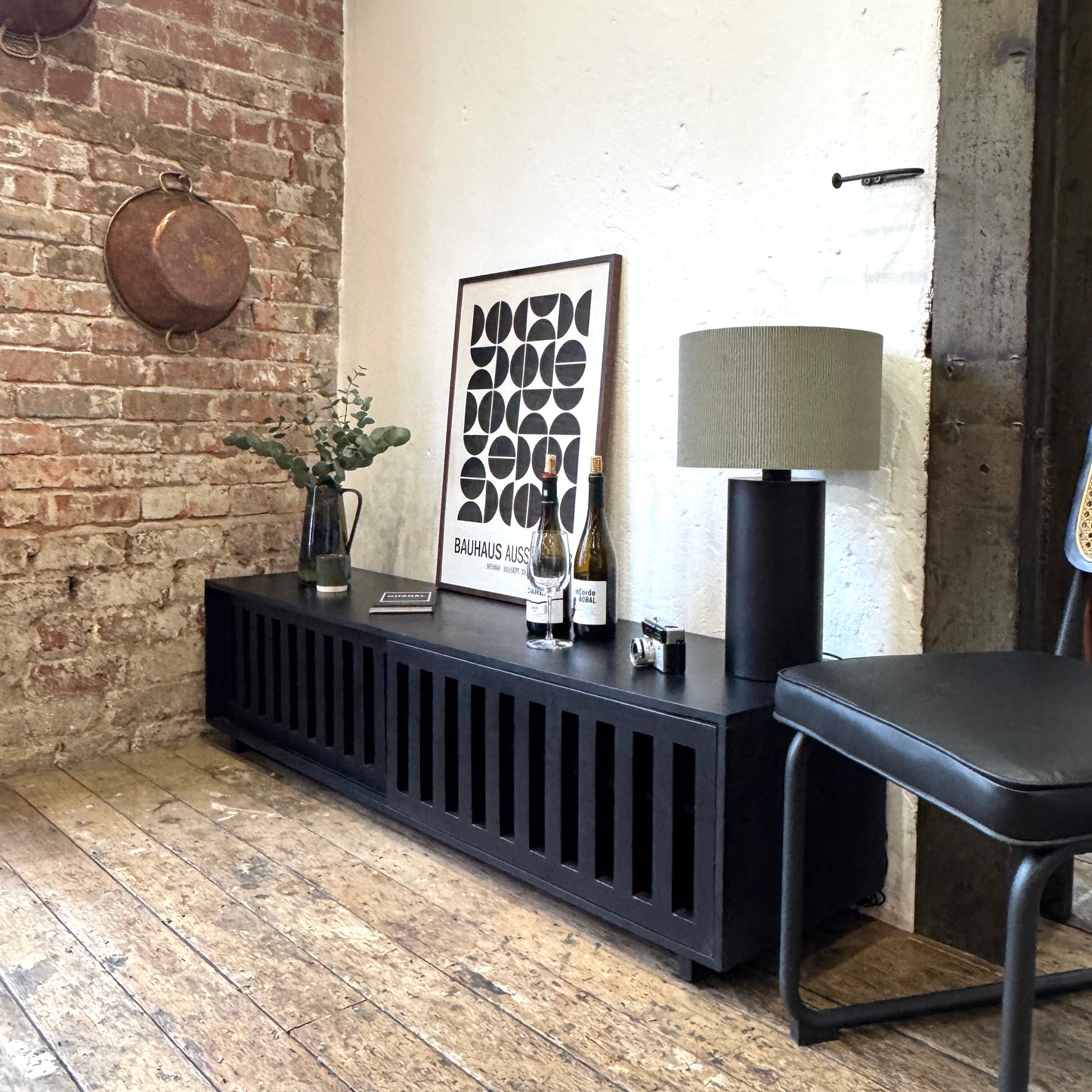 Caleb Solid Mango Wood TV Stand in Black (4 Sizes)