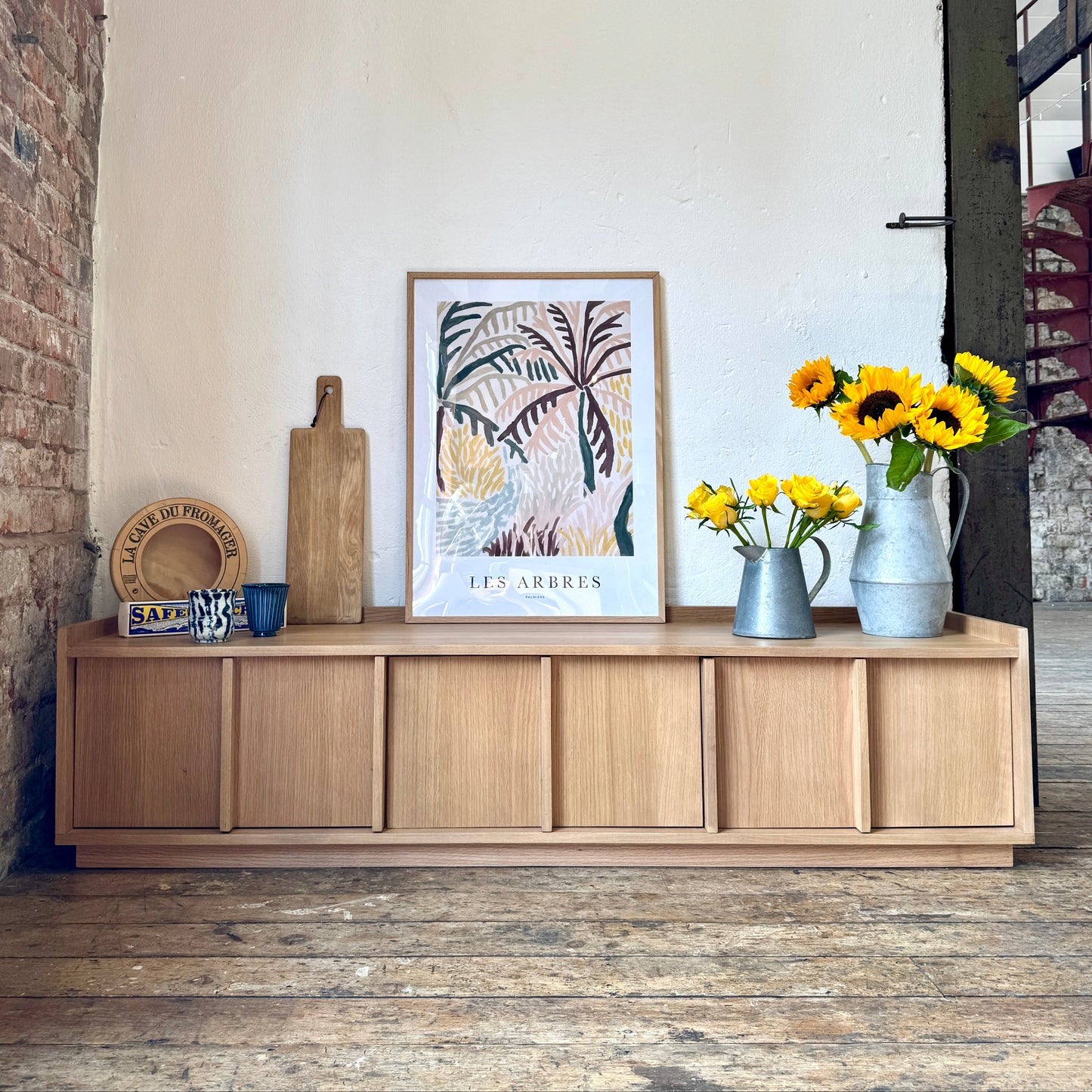 Kyoto Medium TV Stand in Natural Smoked Oak