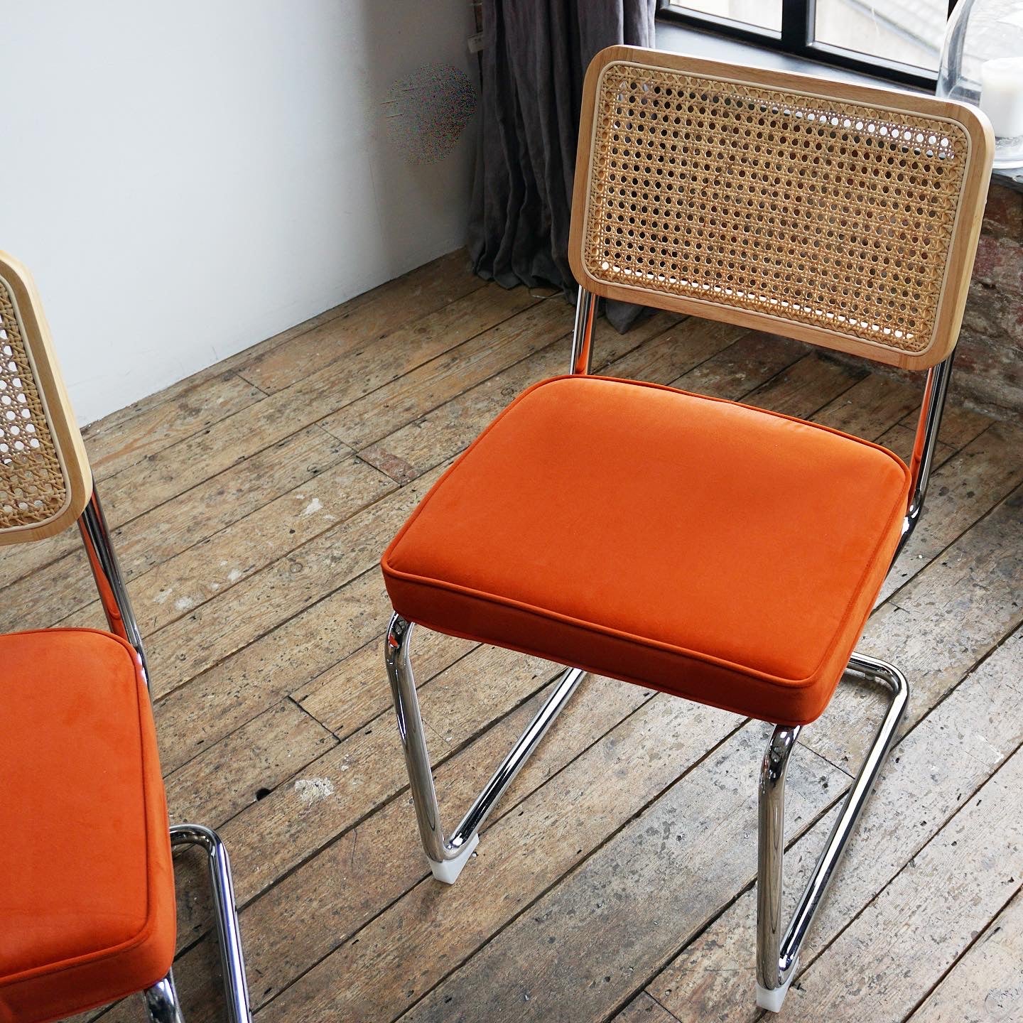 Brooklyn Rattan Chair Burnt Orange (2pk)