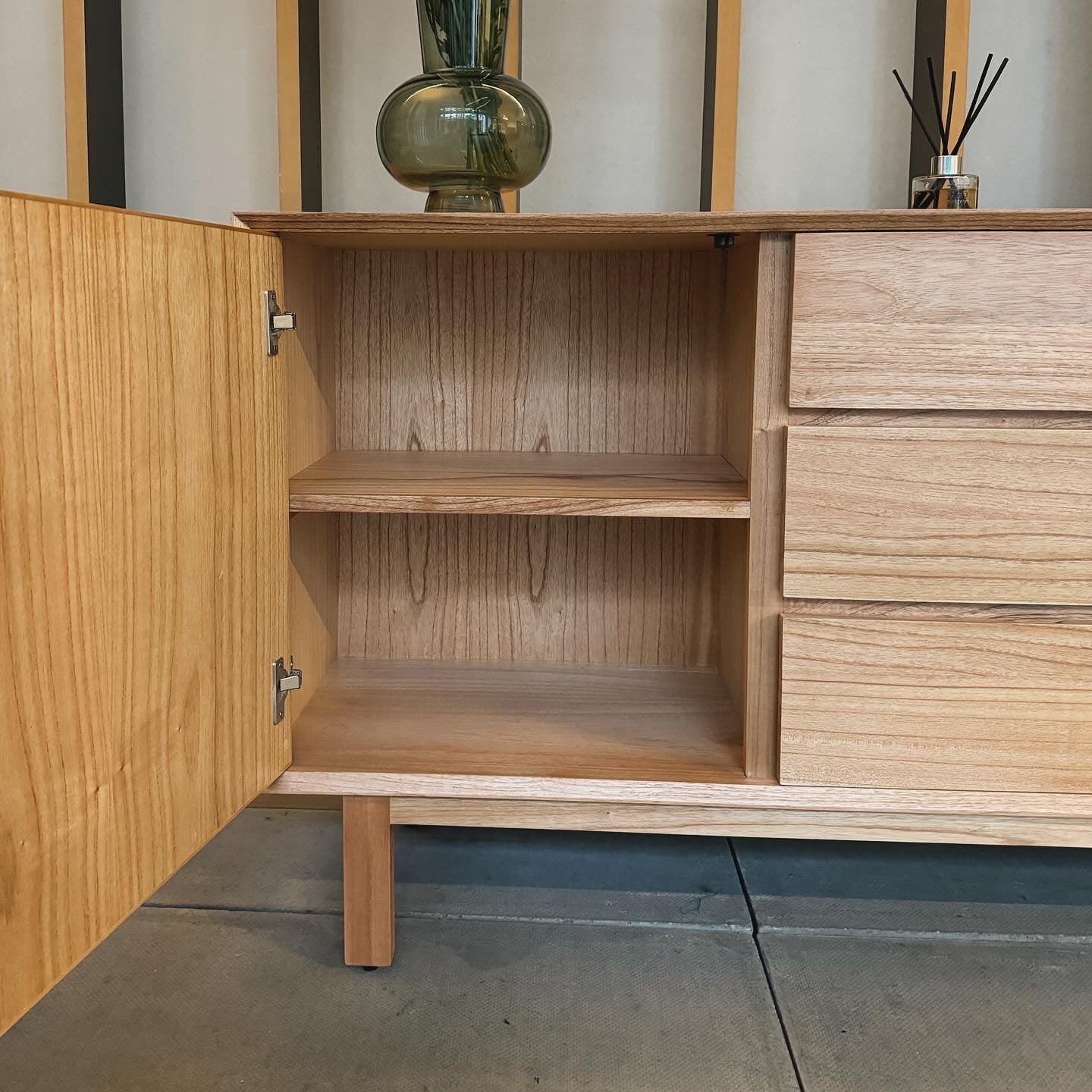 Raffles Solid Mindi Wood Sideboard