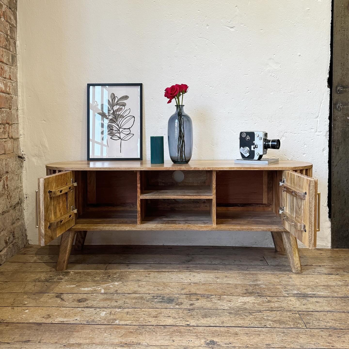 Els Solid Mango Wood TV Stand