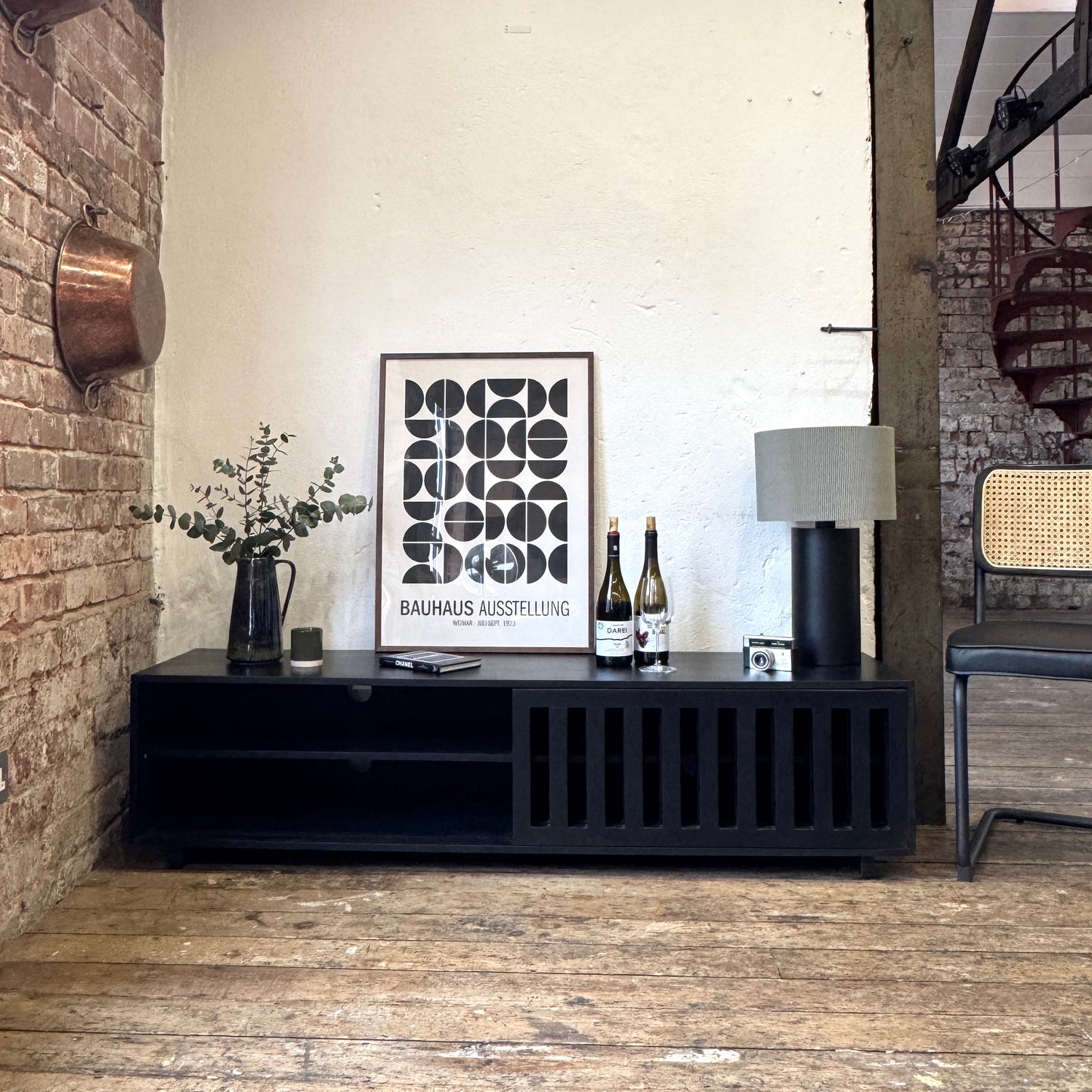 Caleb Solid Mango Wood TV Stand in Black (4 Sizes)