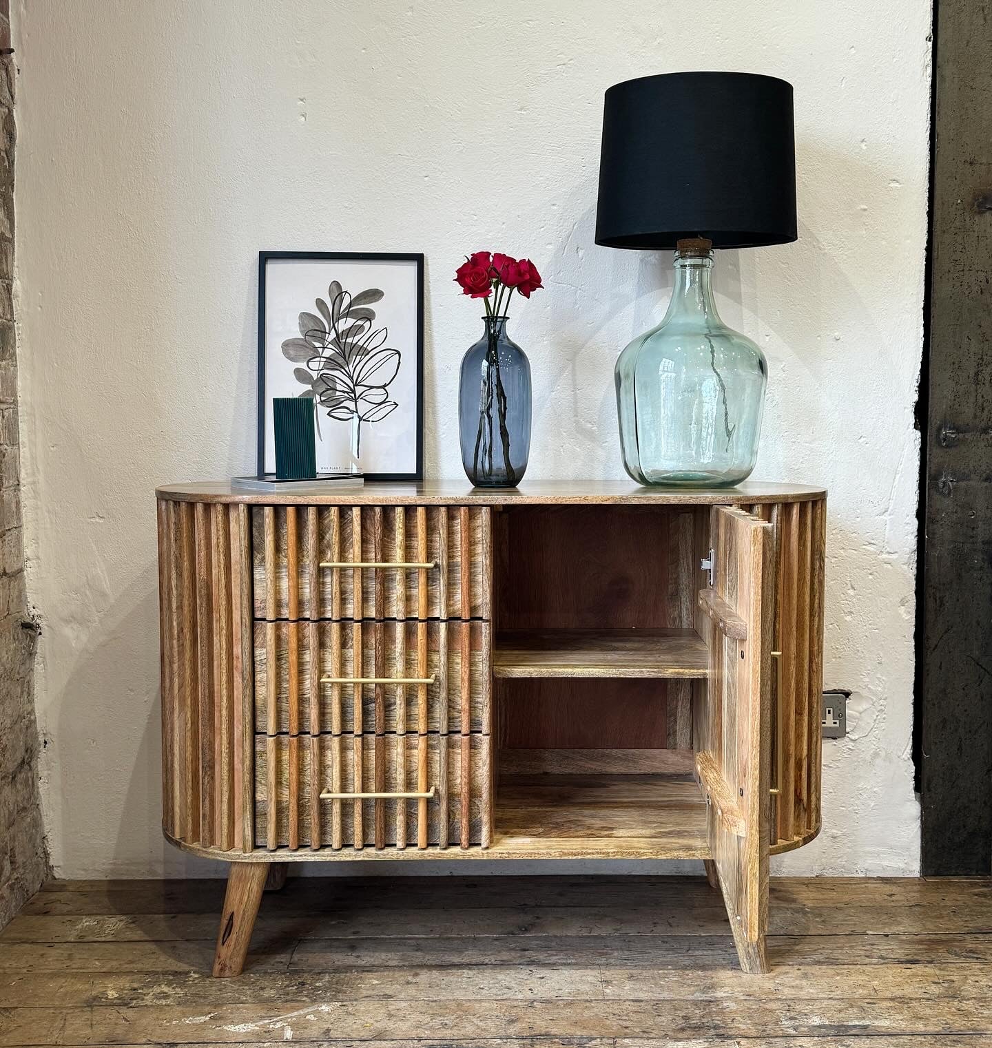 Els Solid Mango Wood Small Sideboard