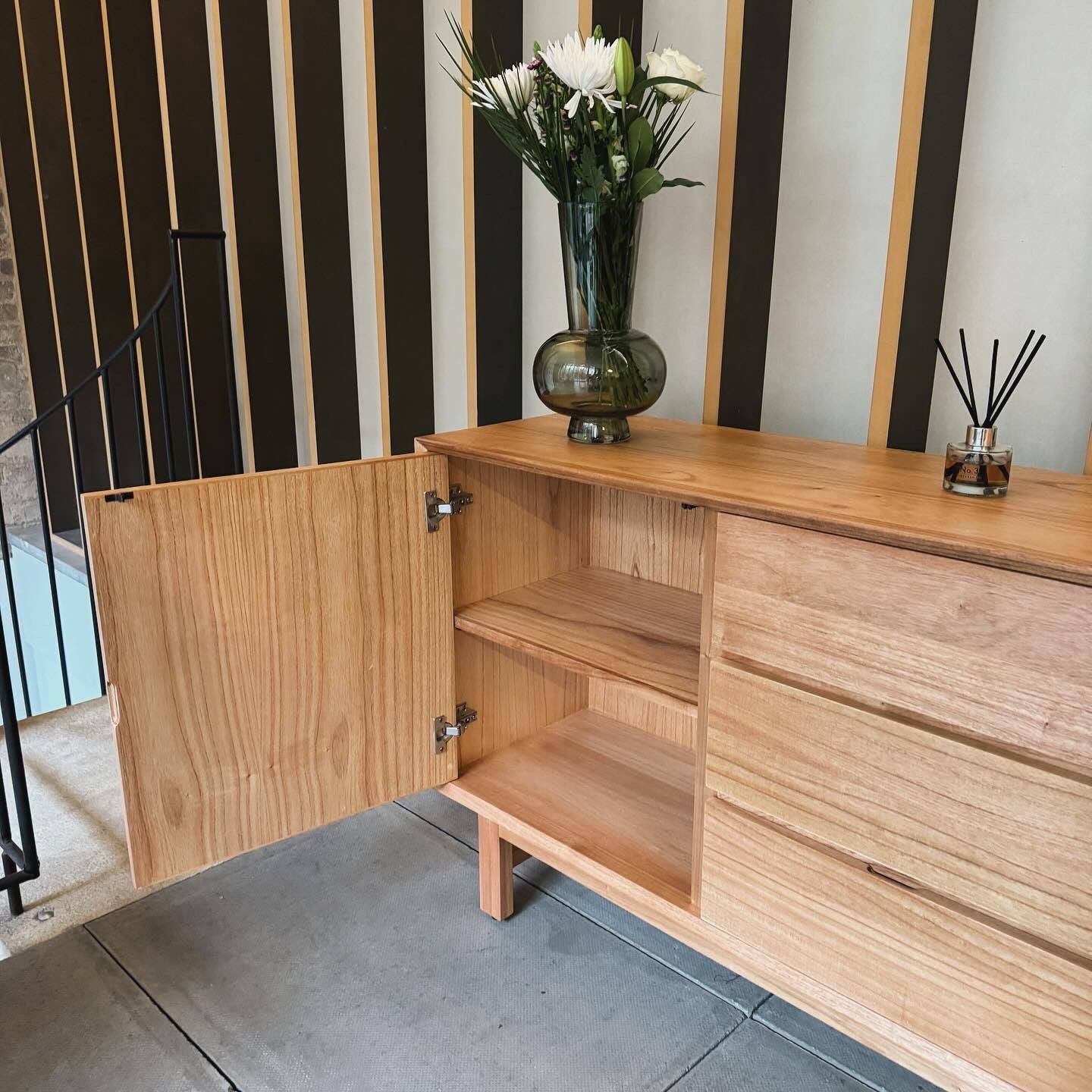 Raffles Solid Mindi Wood Sideboard