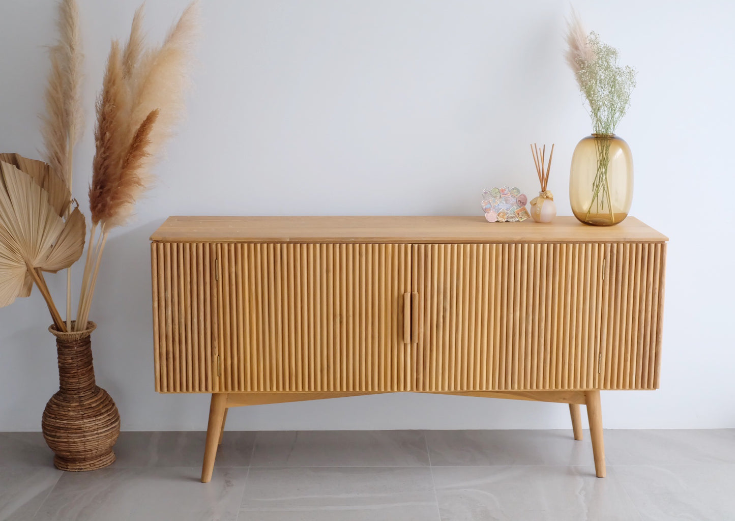 Cruz Solid Mindi Wood Buffet