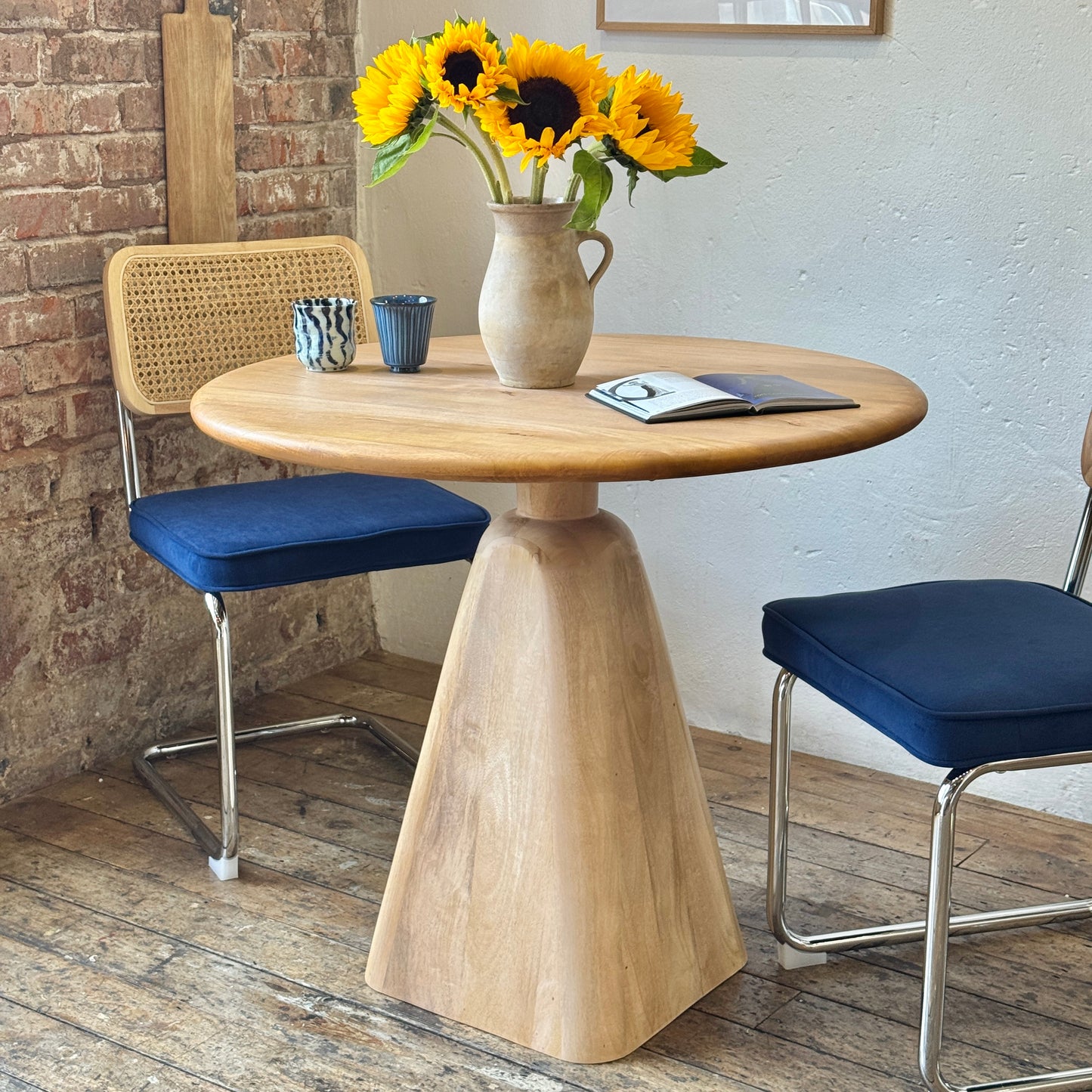 Sienna Round Solid Mango Wood Dining Table (2 Sizes)