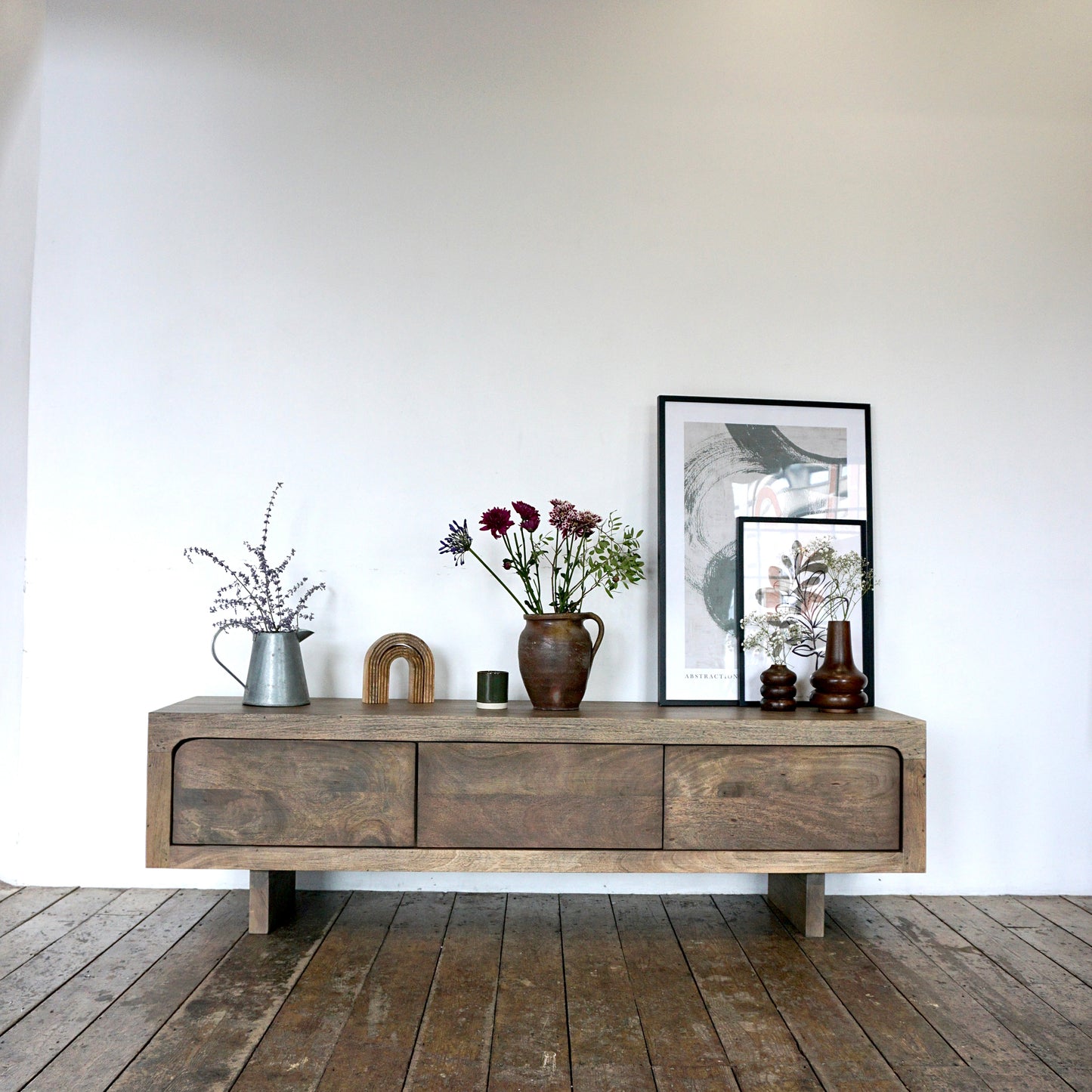 Livia Solid Mango Wood TV Stand