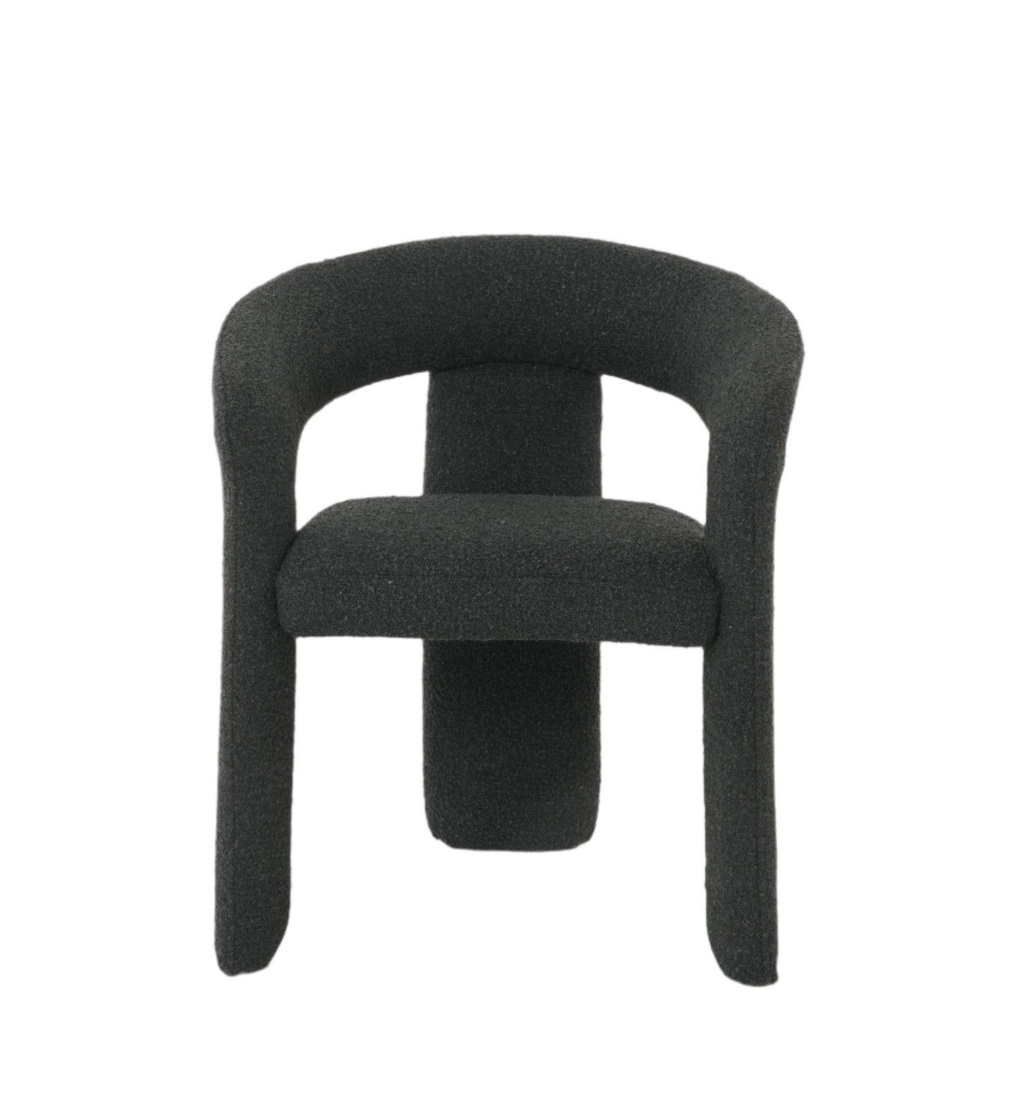 Eva Dining Chairs in Black Boucle (2pk)