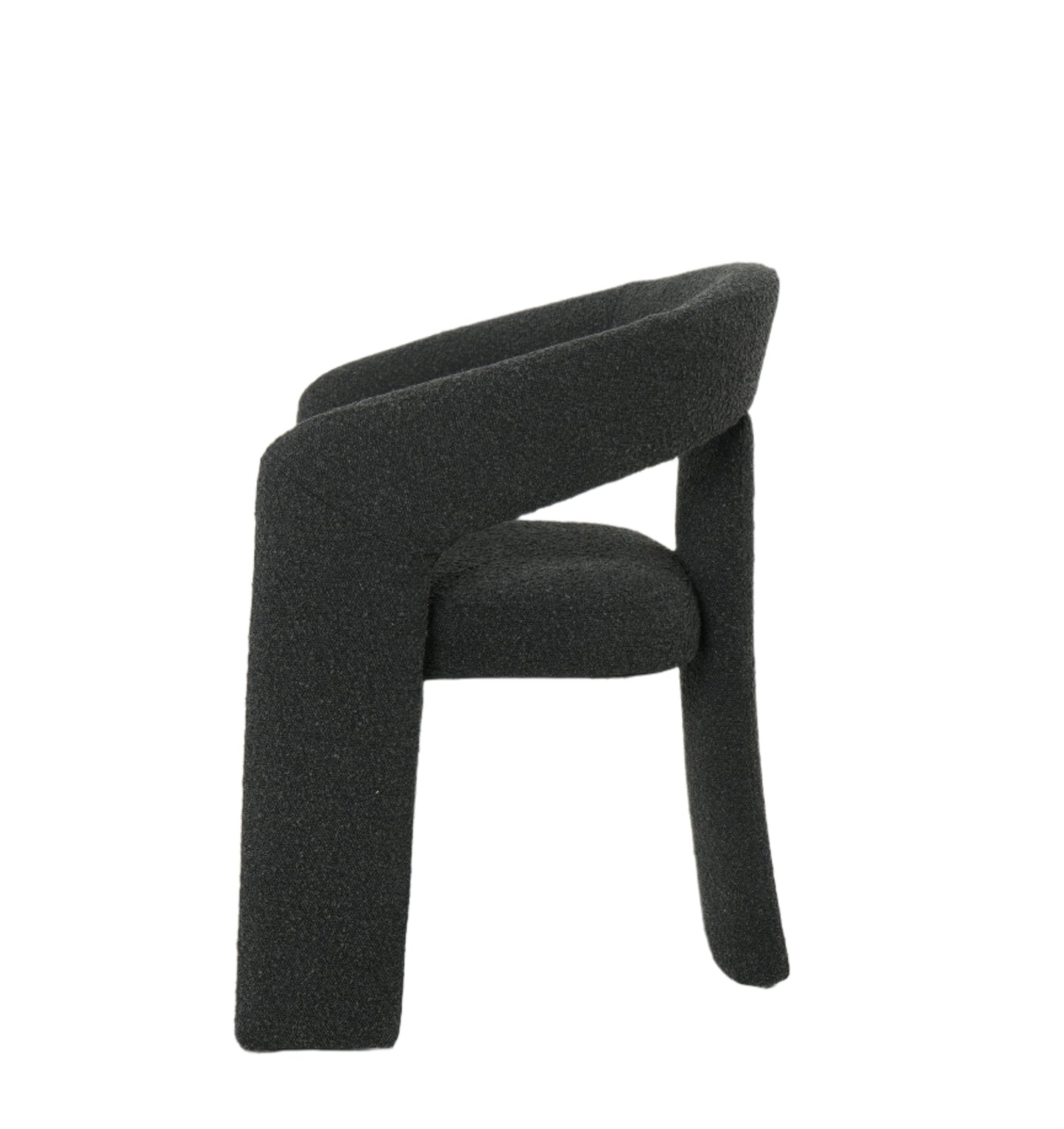 Eva Dining Chairs in Black Boucle (2pk)