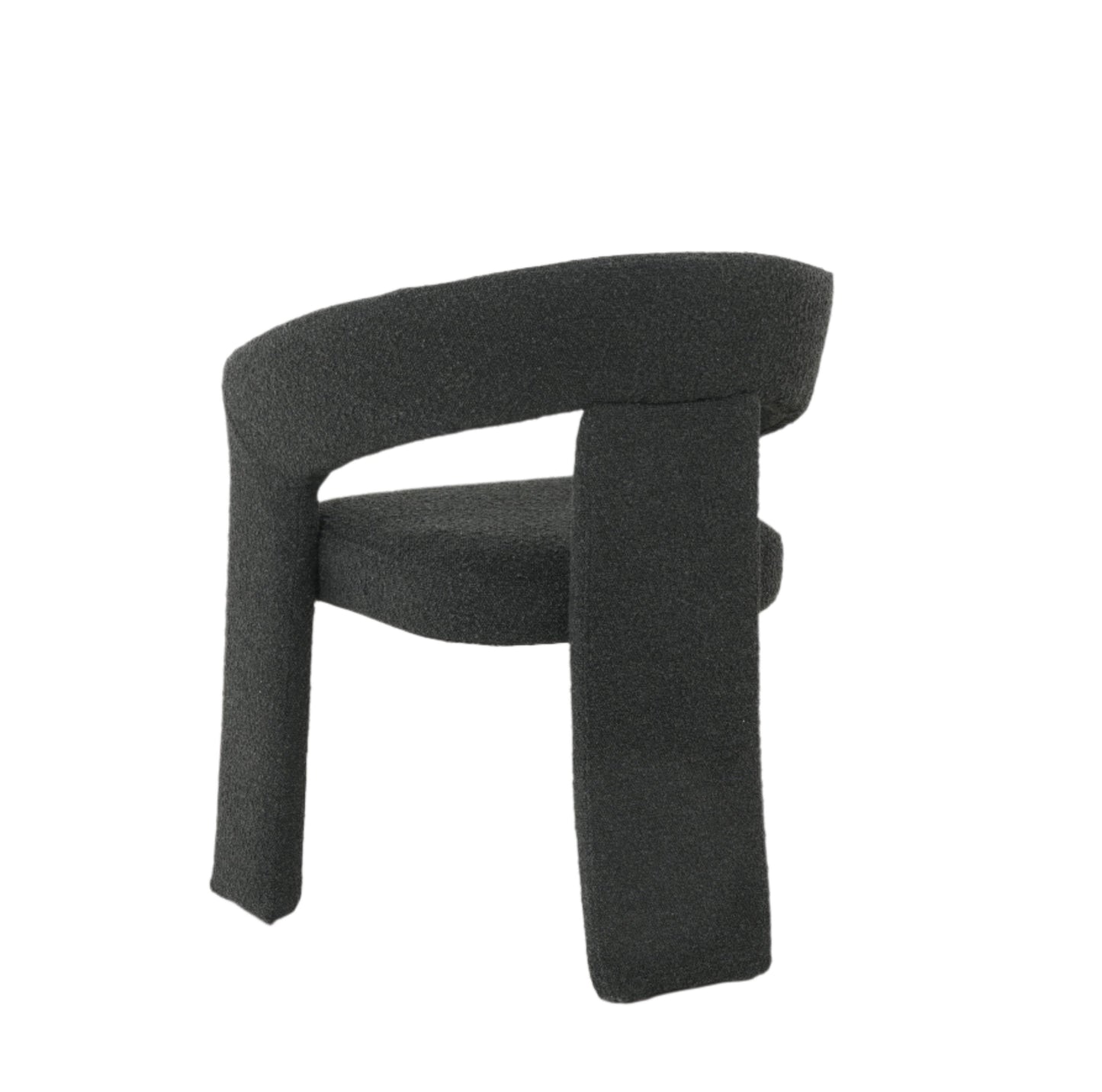 Eva Dining Chairs in Black Boucle (2pk)