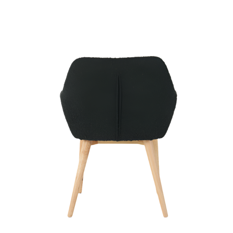 Amara Dining Chairs in Black Boucle (2pk)