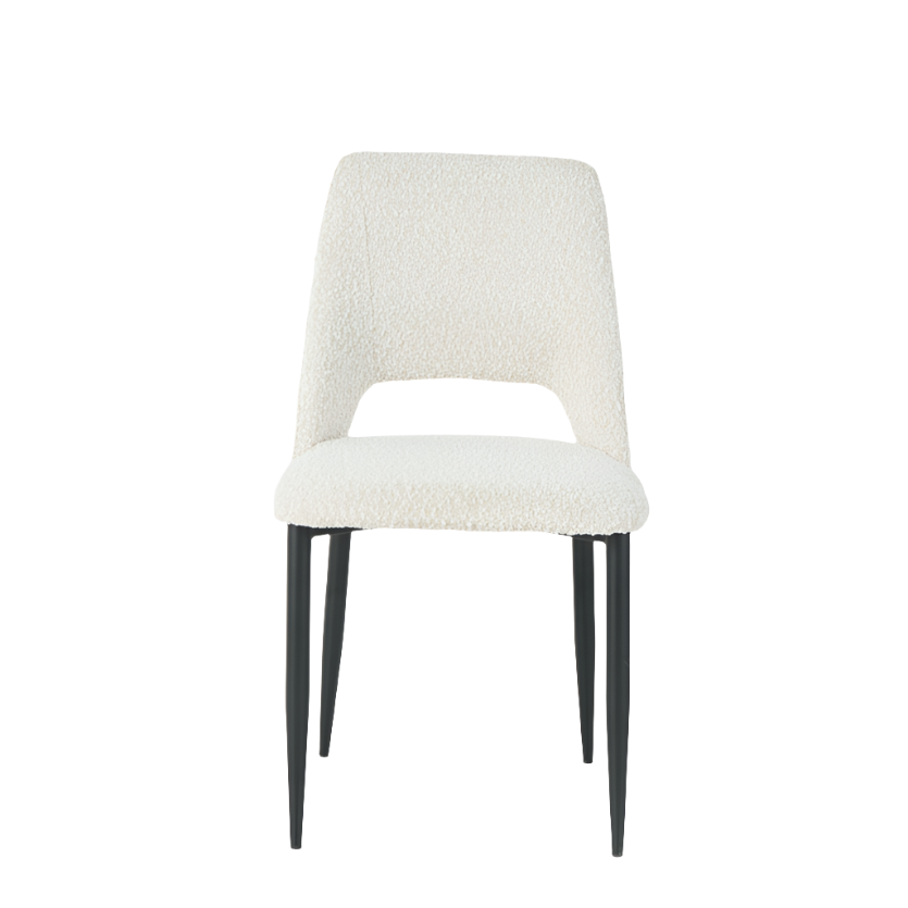 Nala Dining Chairs in Cream Boucle (2pk)
