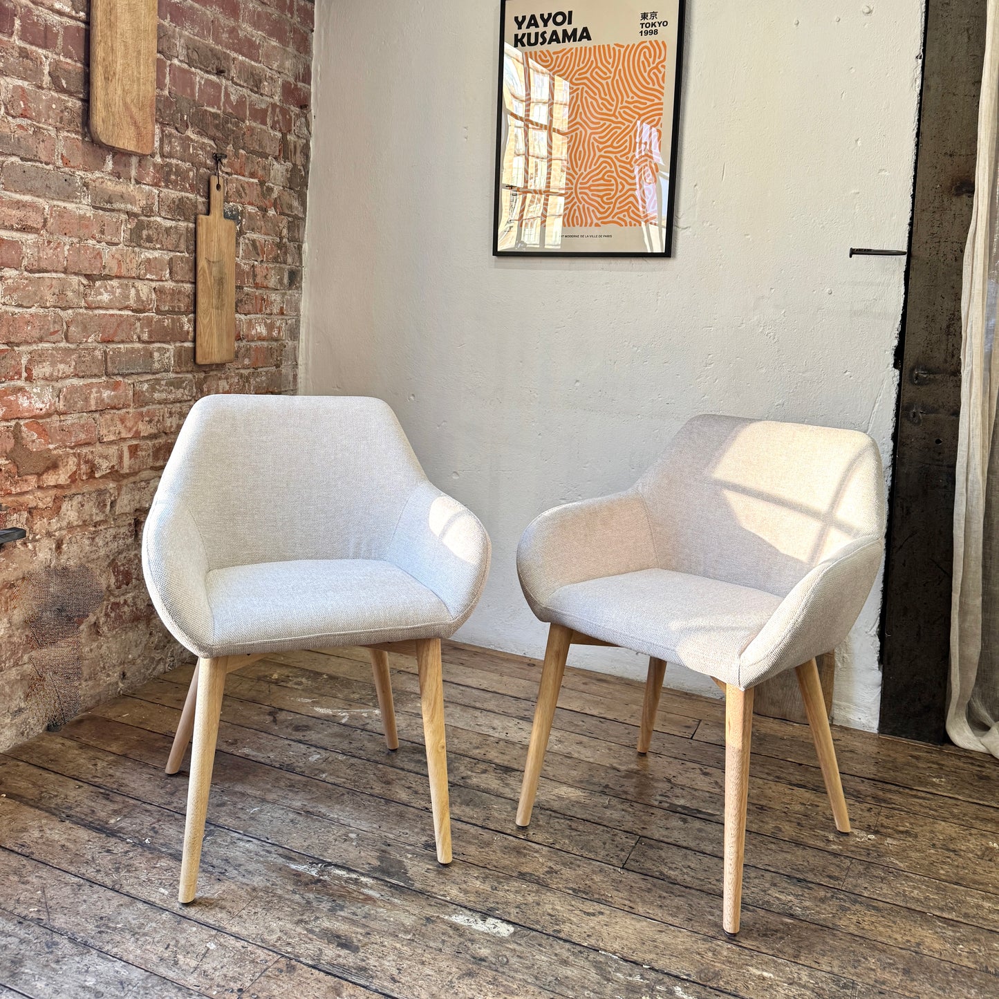 Amara Dining Chairs in Oatmeal (2pk)