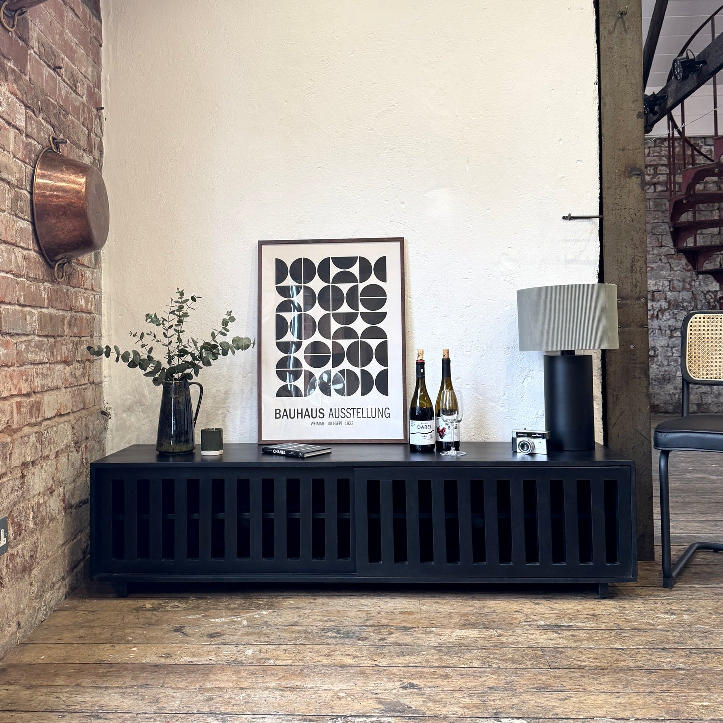 Caleb Solid Mango Wood TV Stand in Black (4 Sizes)