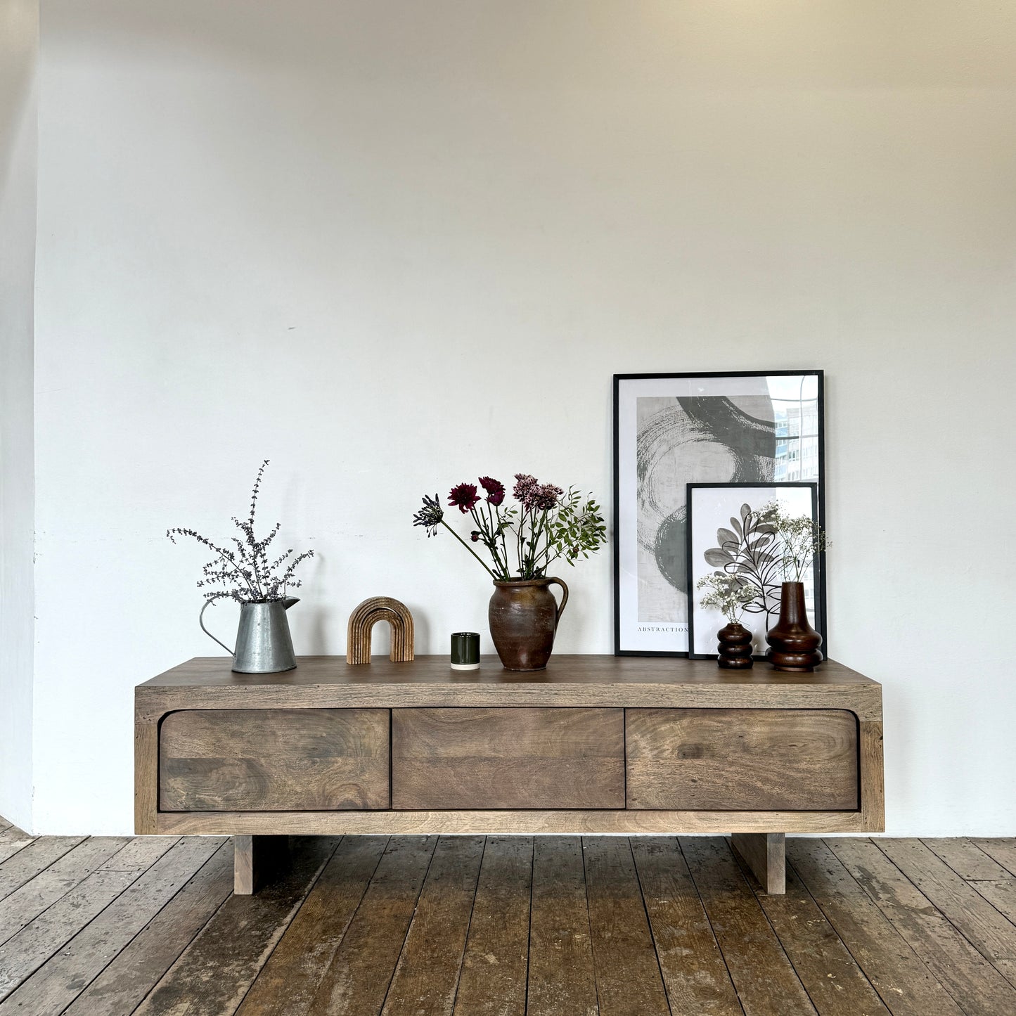 Livia Solid Mango Wood TV Stand