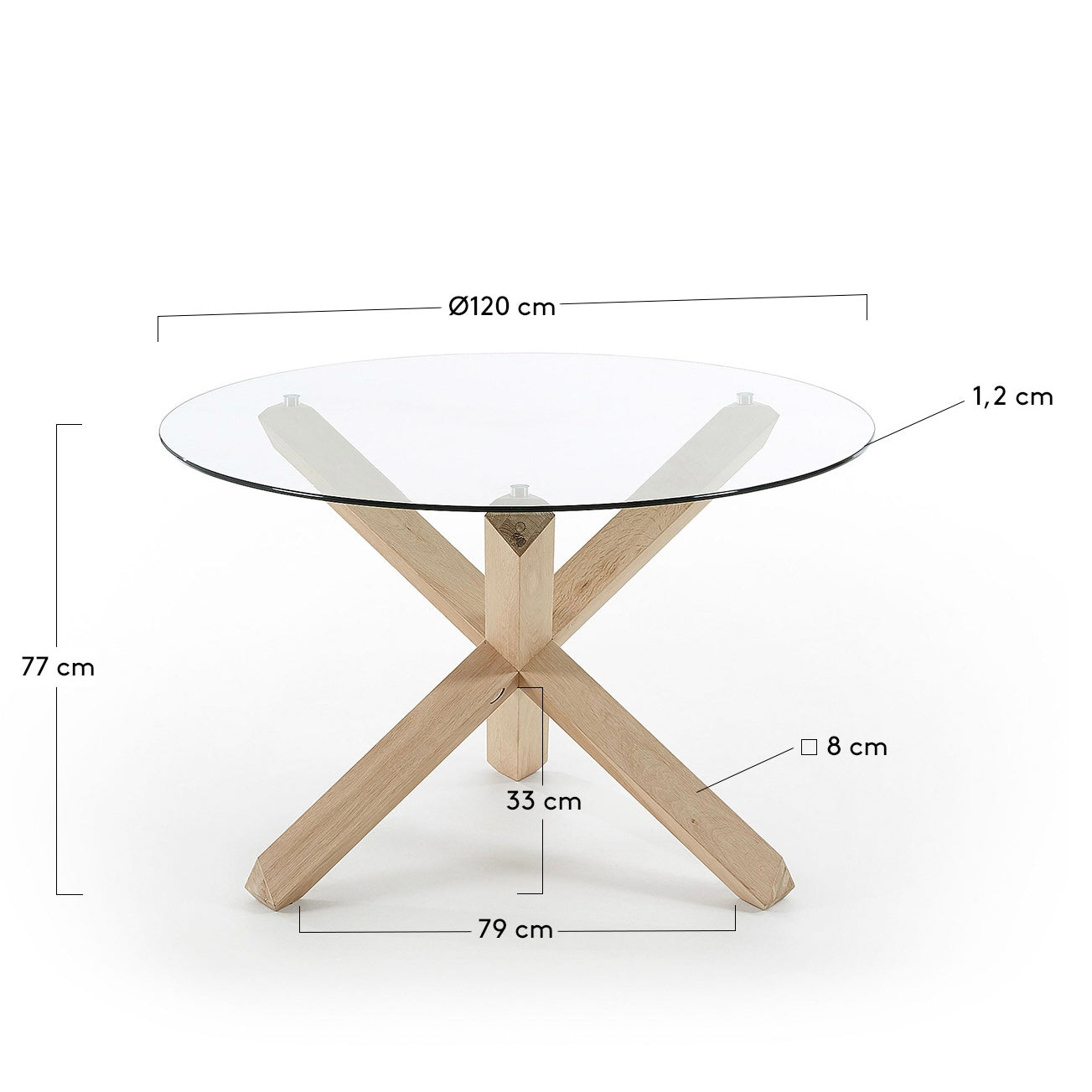 Lotus Glass Dining Table