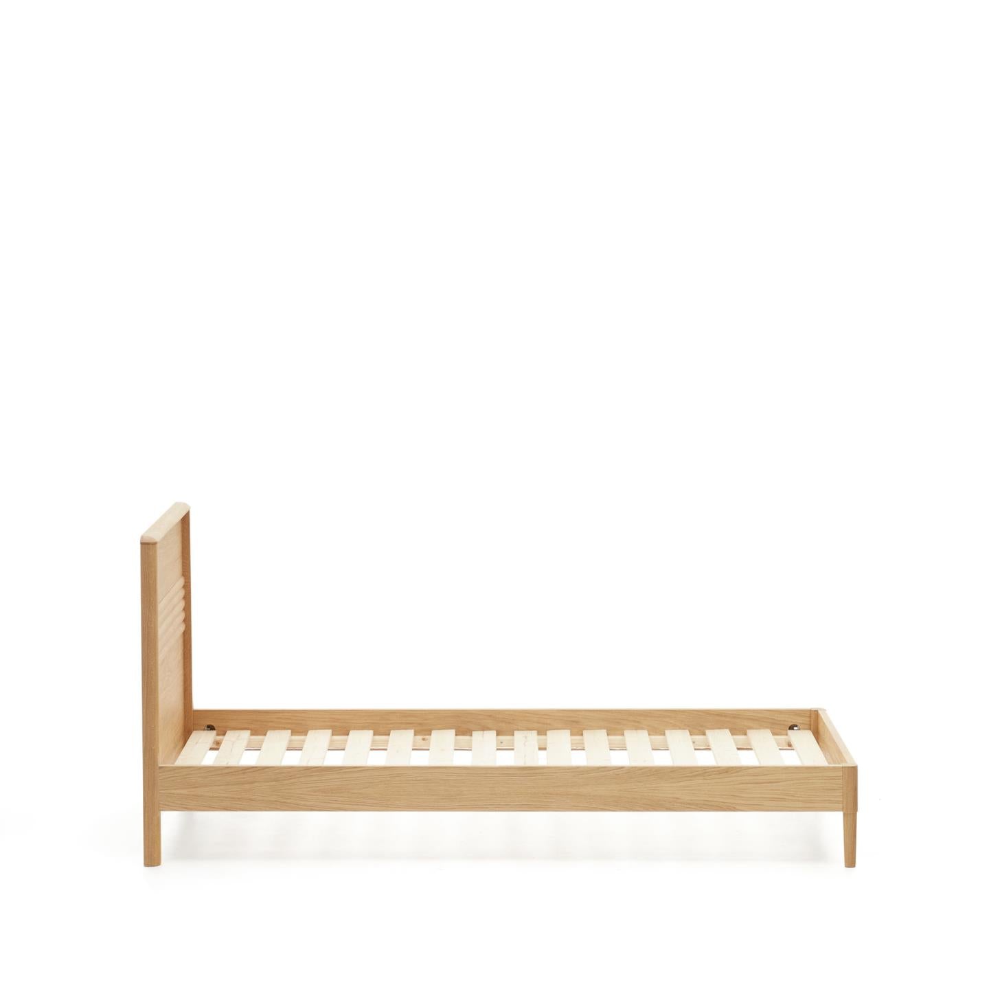 Lenon Single Size Bed in Oak