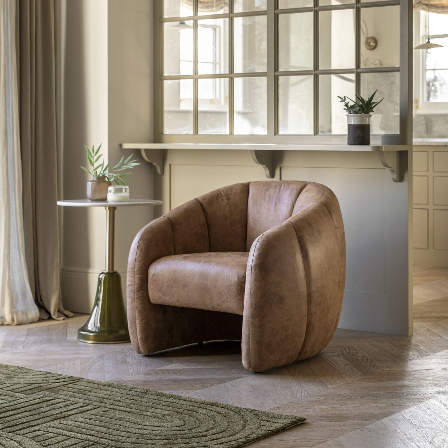Azura Tub Chair in Antique Tan