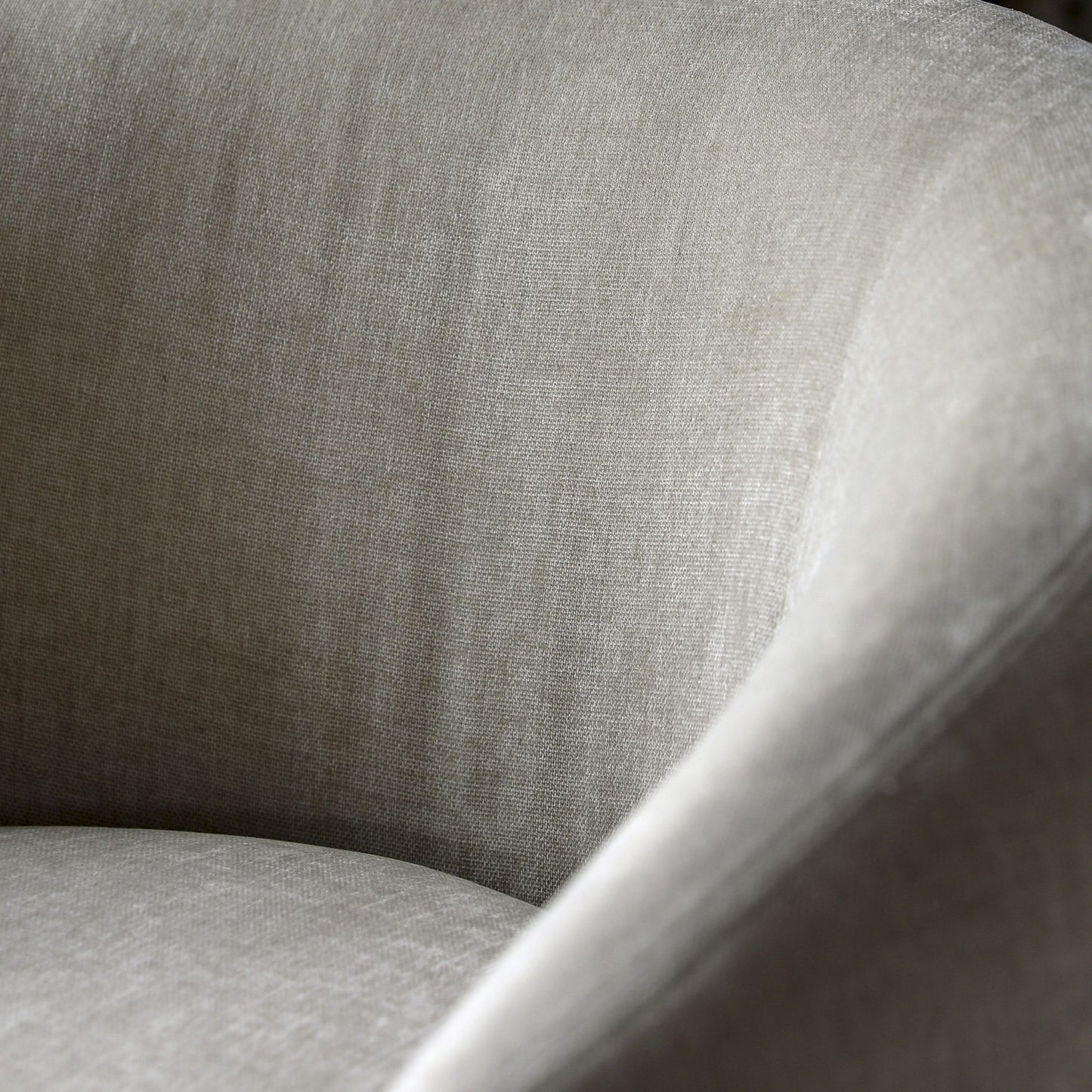 Aoife Curved Armchair in Cream