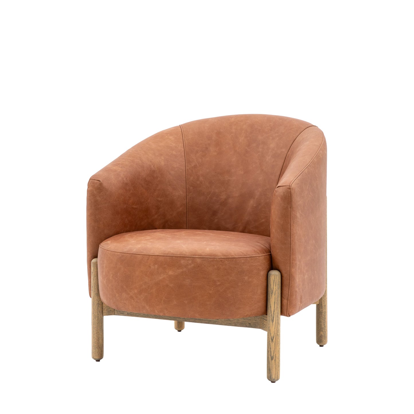 Edwin Armchair in Vintage Brown