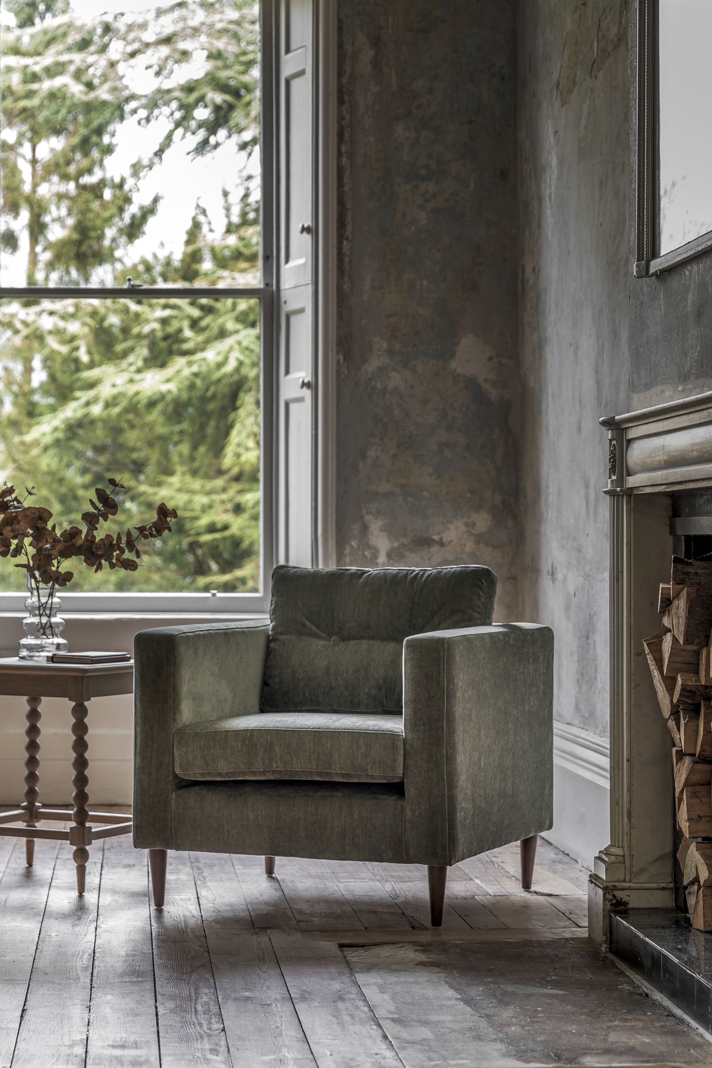 Harlow Armchair in Forest