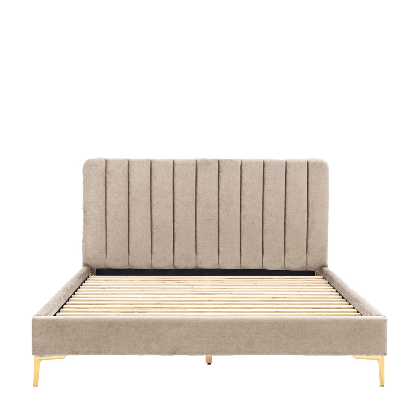 Meredith Kingsize Bed in Latte
