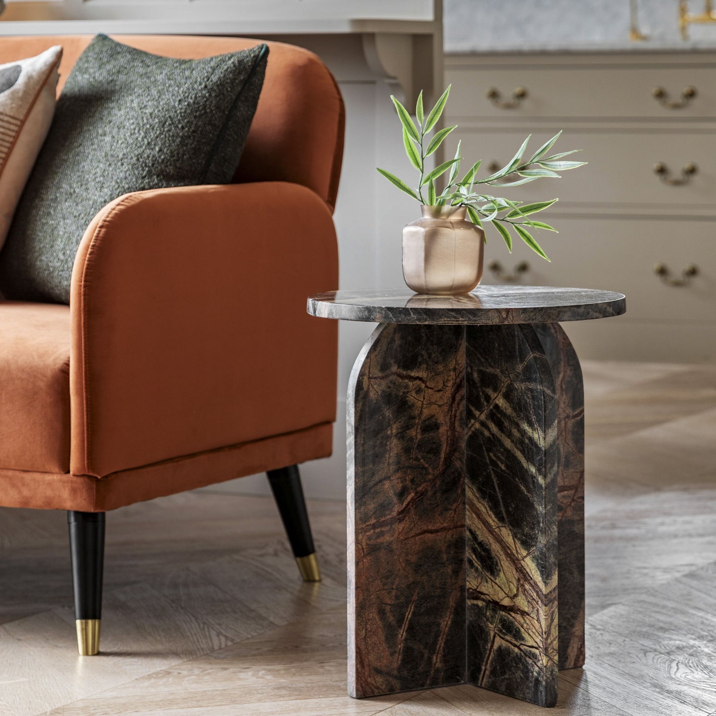 Bronte Side Table in Ember