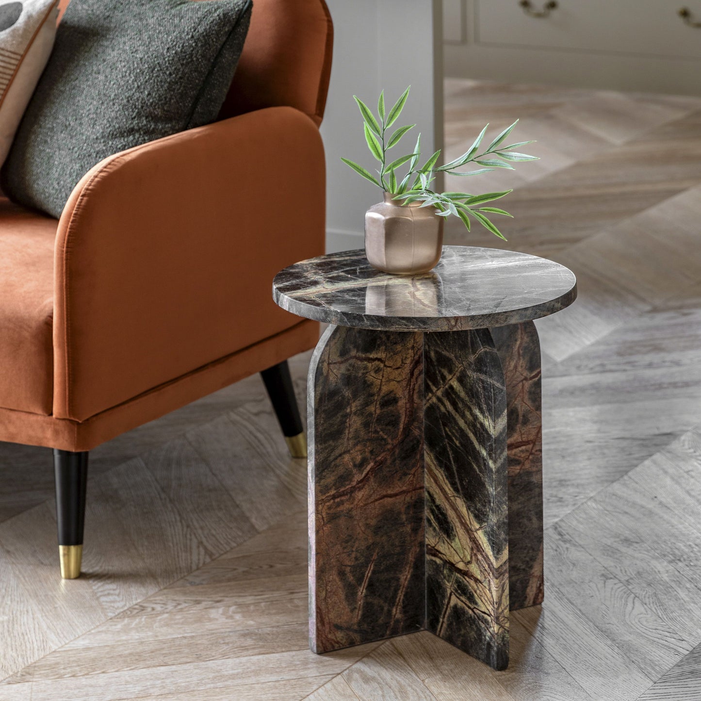 Bronte Side Table in Ember