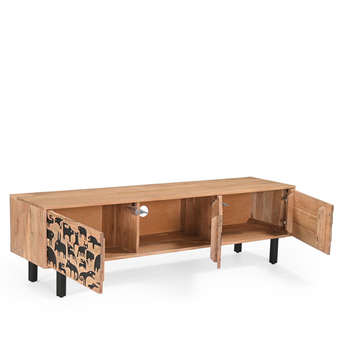 Savannah Solid Acacia Wood TV Stand