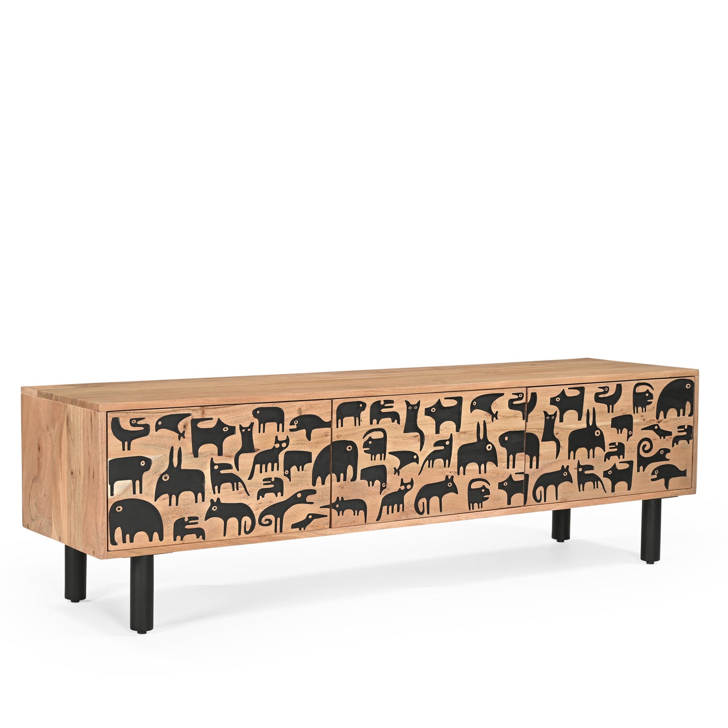 Savannah Solid Acacia Wood TV Stand