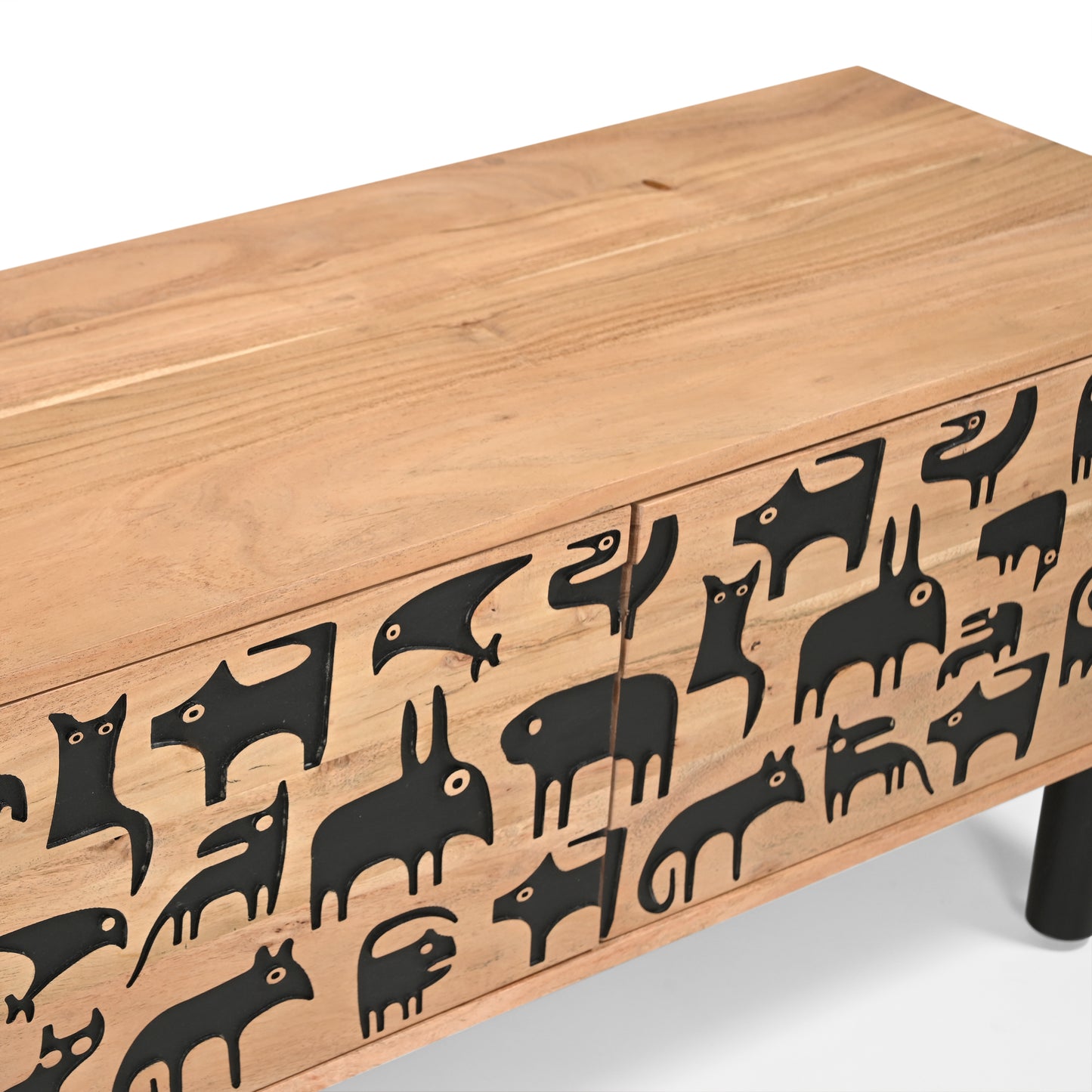 Savannah Solid Acacia Wood TV Stand