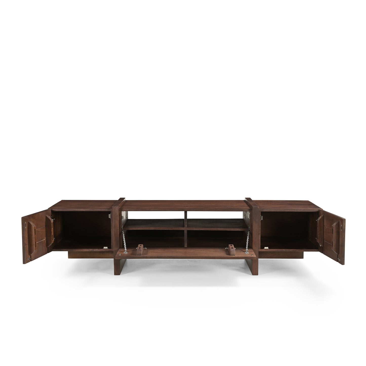 Takara Solid Mango Wood Medium TV Unit in Brown
